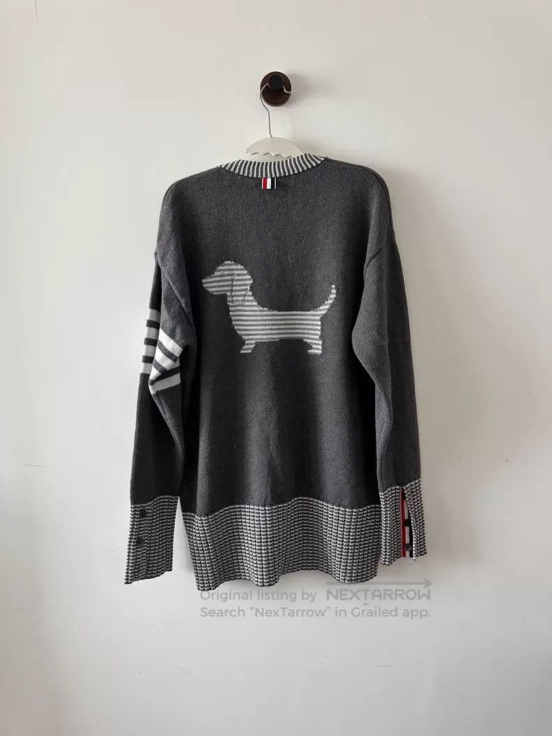 Thom Browne Thom Browne Gray dog cardigan Size US XS / EU 42 / 0 - 2 Thumbnail