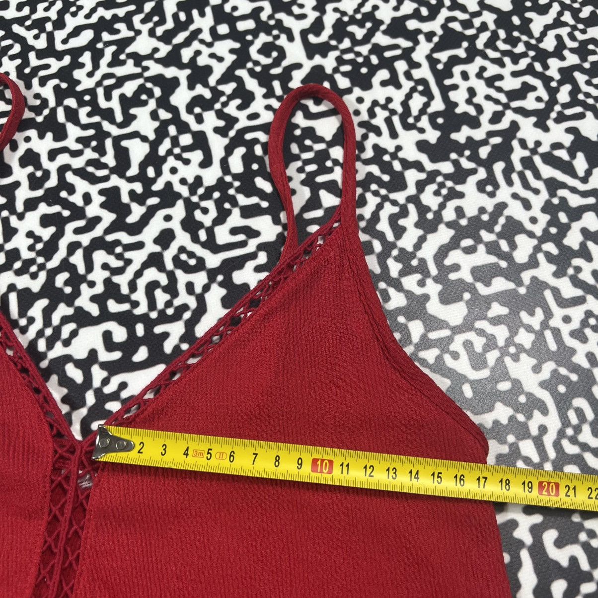 Vintage Vintage Y2K Sexy Retro Red Tank Top Japanese 90s Style Size M / US 6-8 / IT 42-44 - 18 Thumbnail