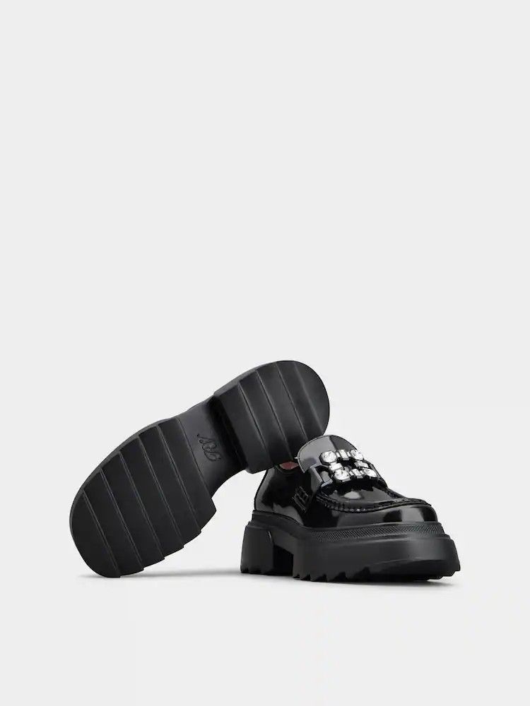 Roger Vivier o1s22i1n0824 Wallaviv Patent Leather Loafers in Black Size US 9 / IT 39 - 6 Thumbnail