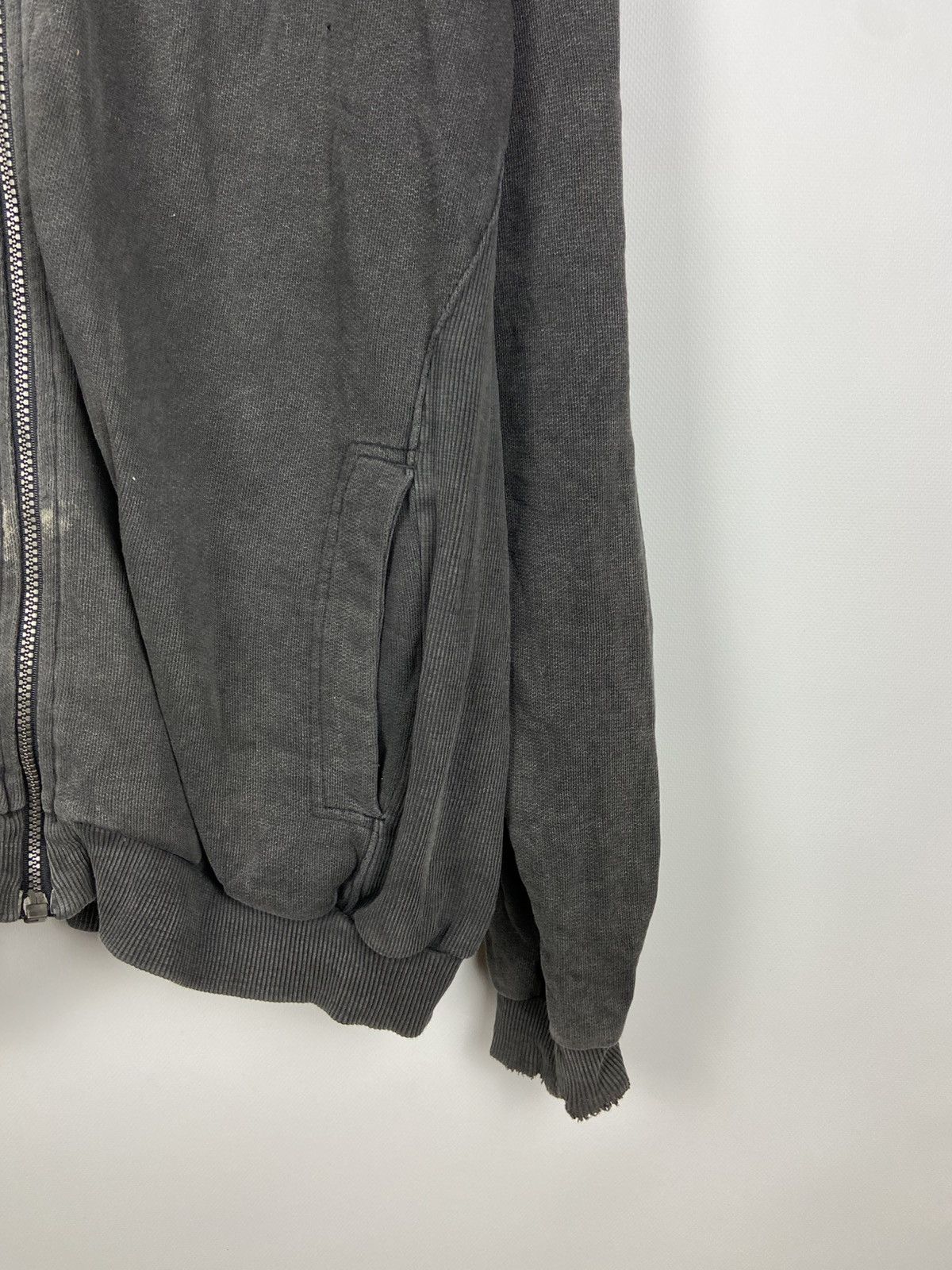 Nike × Vintage Vintage 90 s Nike Force Basketball Zip Hoodie Hooded Faded Size US L / EU 52-54 / 3 - 8 Thumbnail