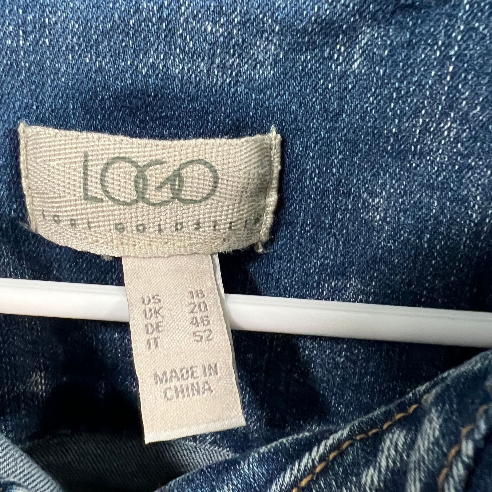 Other LOGO by Lori Goldstein Jeans Jacket Womens Size XXL / US 16-18 / IT 52-54 - 3 Thumbnail