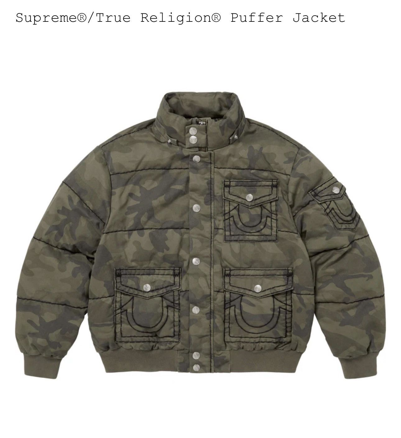 Supreme × True Religion Supreme®/True Religion® Puffer Jacket Size US L / EU 52-54 / 3 - 5 Thumbnail