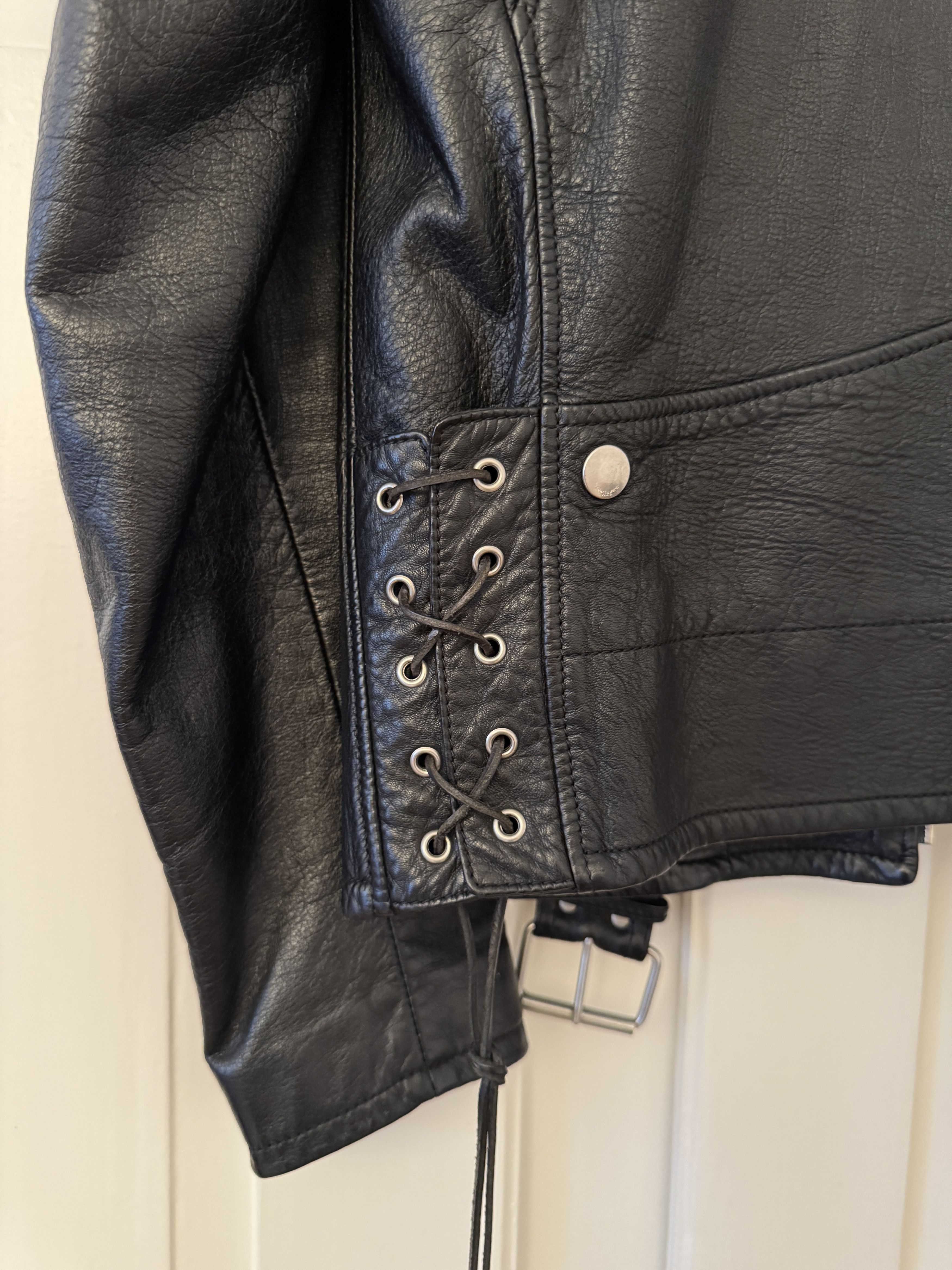 Saint Laurent Paris Saint Laurent SS16 Fringed Python Leather Jacket Surf Sound Size US S / EU 44-46 / 1 - 9 Thumbnail