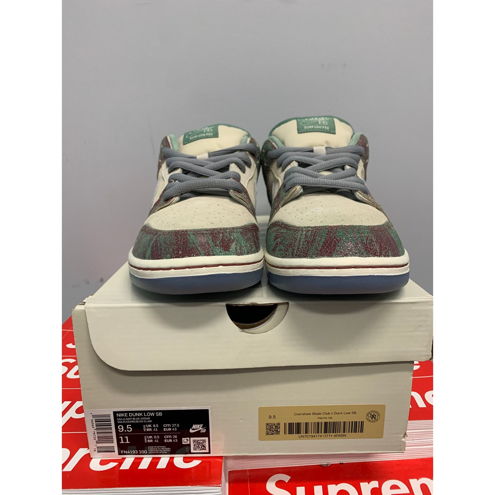 Nike Nike SB Dunk Low Crenshaw Skate Club Size 9.5 NEW SHIPS NOW Size US 9.5 / EU 42-43 - 2 Thumbnail