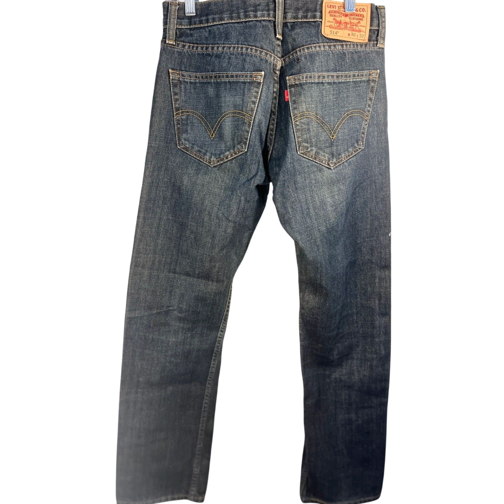Levi's Levi’s 514 Jeans Slim Straight Denim Stretch Blue 30x32 Mens Regular Five-Pocket Jeans Zip Button Closure Womens? Size US 30 / EU 46 - 4 Thumbnail
