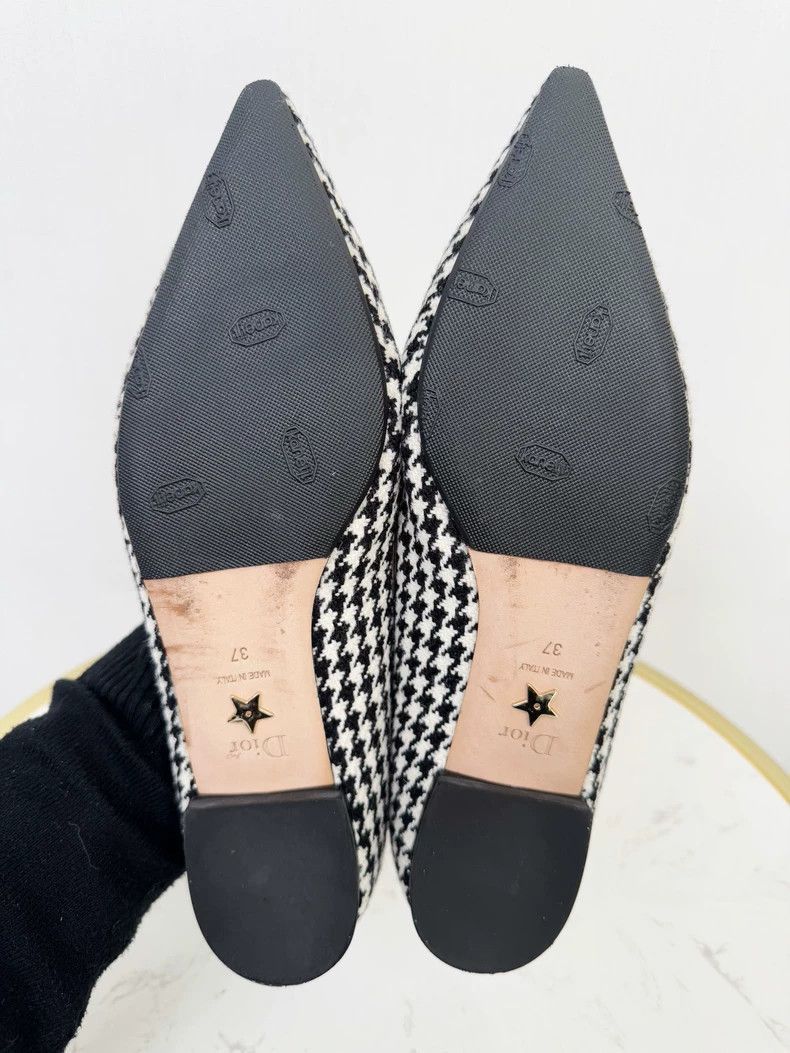 Dior Dior Houndstooth Flats Size 37-2505 Size US 5 / IT 35 - 7 Thumbnail