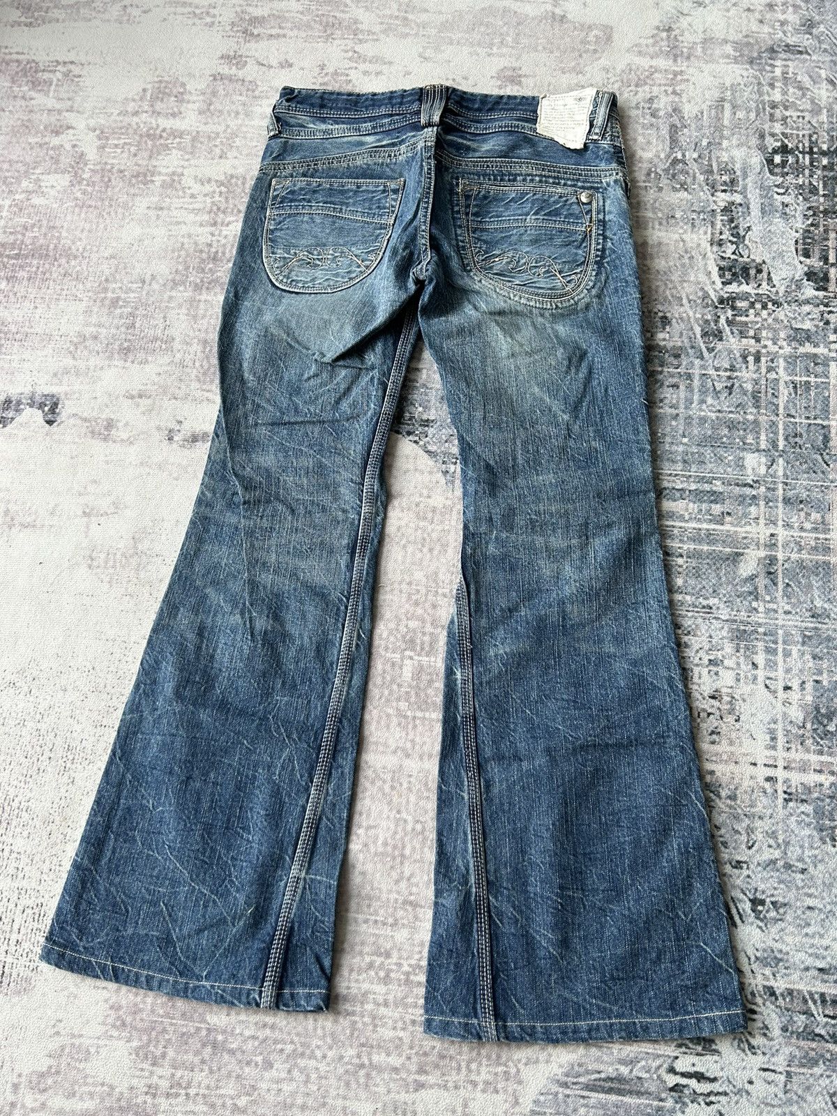 If Six Was Nine Flared Design By Lady Vintage Jeans Size 30" / US 8 / IT 44 - 4 Thumbnail