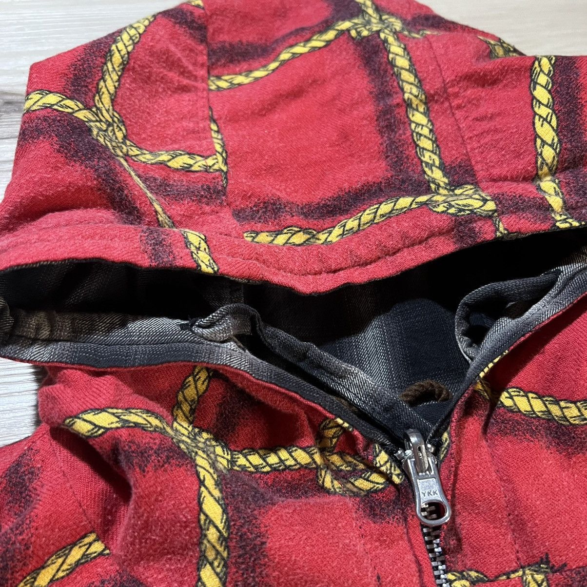 Sasquatchfabrix Sasquatchfabrix AW05 3D Rope Check Reversible Hoodie Size US M / EU 48-50 / 2 - 10 Thumbnail