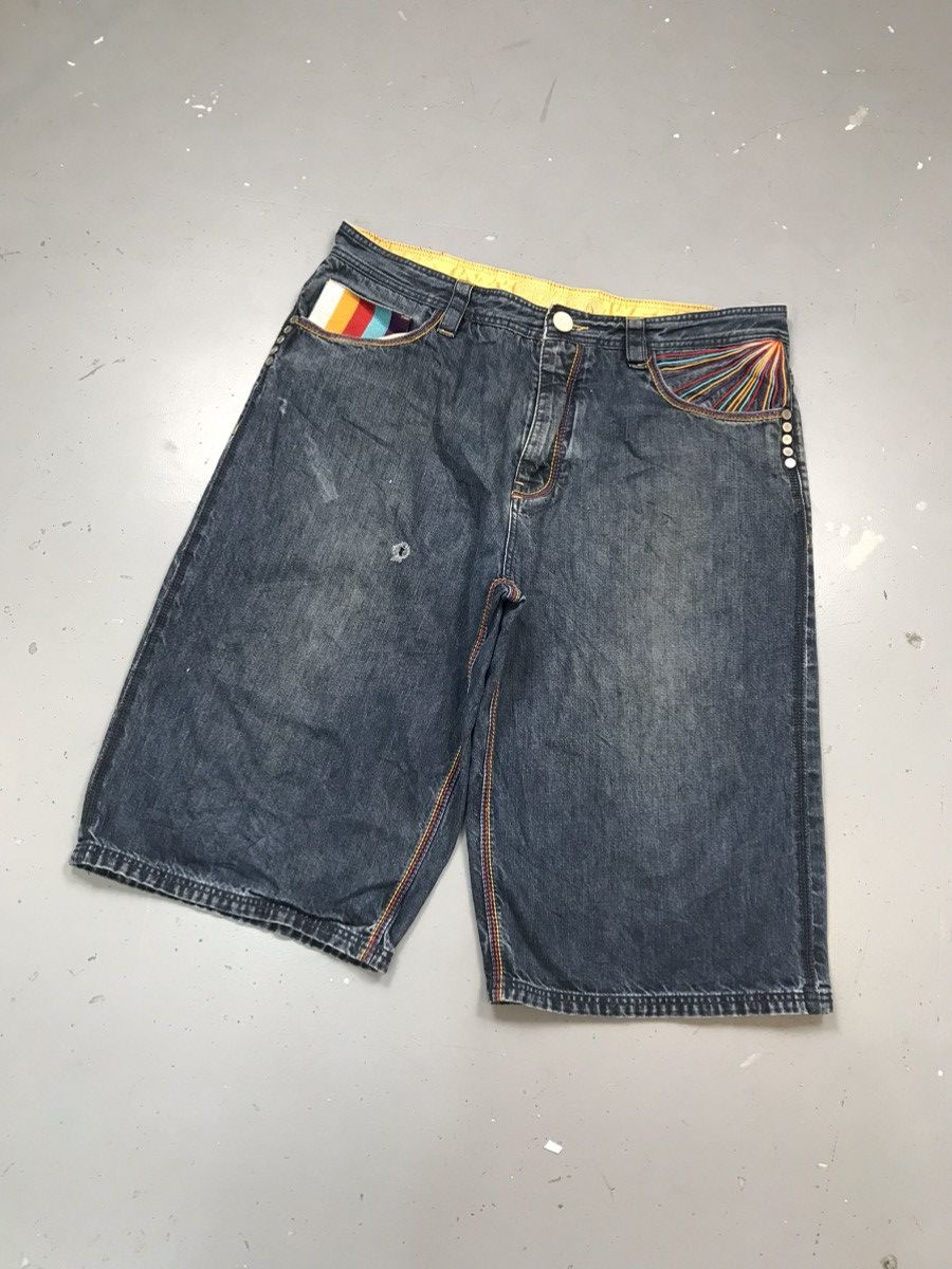Coogi × Vintage Vintage Coogi cross sword ⚔️ embroidered denim jort Size US 40 / EU 56 - 3 Thumbnail