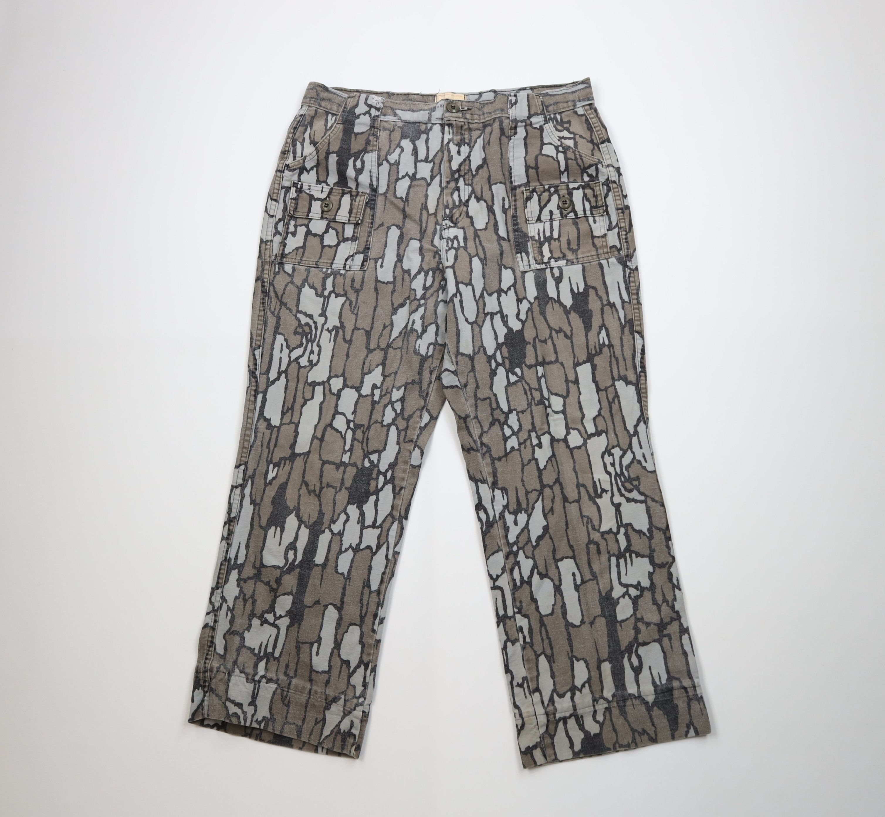 Vintage Vintage 70s 80s Trebark Camouflage Wide Leg Cargo Pants USA Size US 38 / EU 54 - 1 Thumbnail