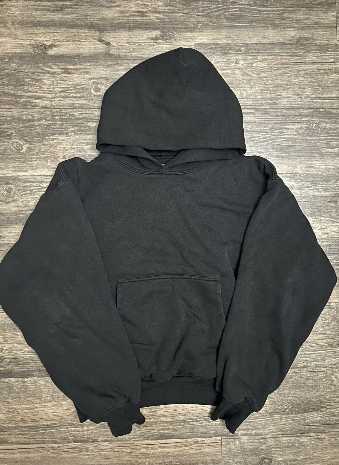 image of Yeezy Season Black Yeezy Perfect Hoodie, Men's (Size Medium)