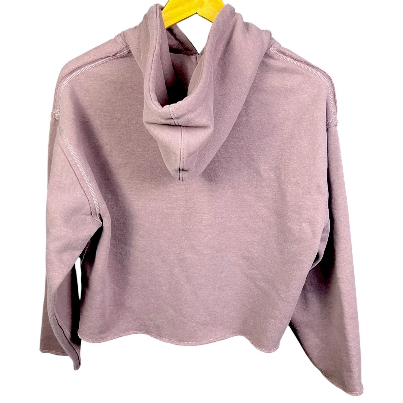 Other Fundamental Coast Women's Small Plum Boxy Cropped Hoodie Size S / US 4 / IT 40 - 2 Thumbnail