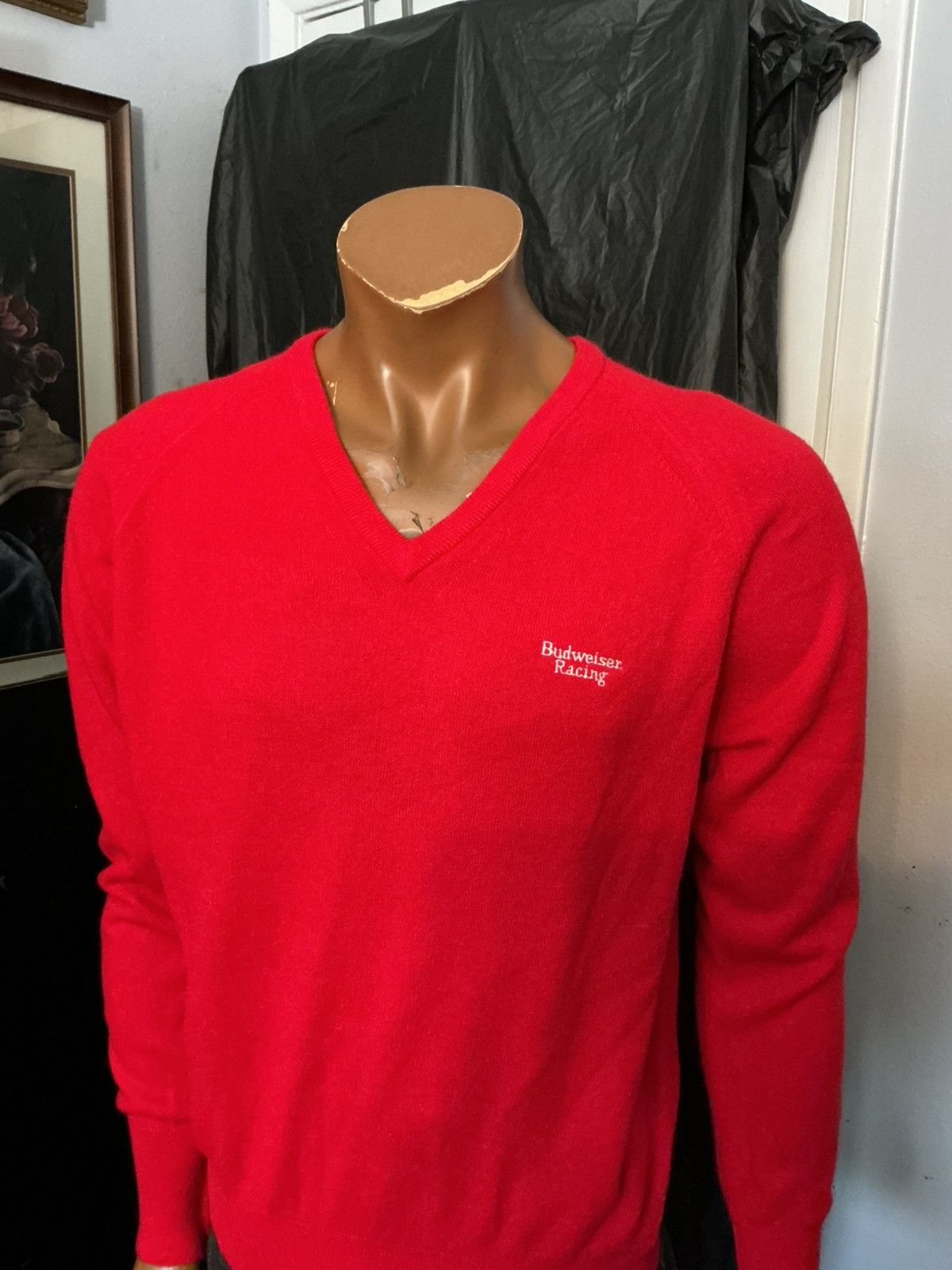Budweiser Vintage 70s 80s Anheuser Busch Budweiser Racing Sweater Size US M / EU 48-50 / 2 - 8 Thumbnail