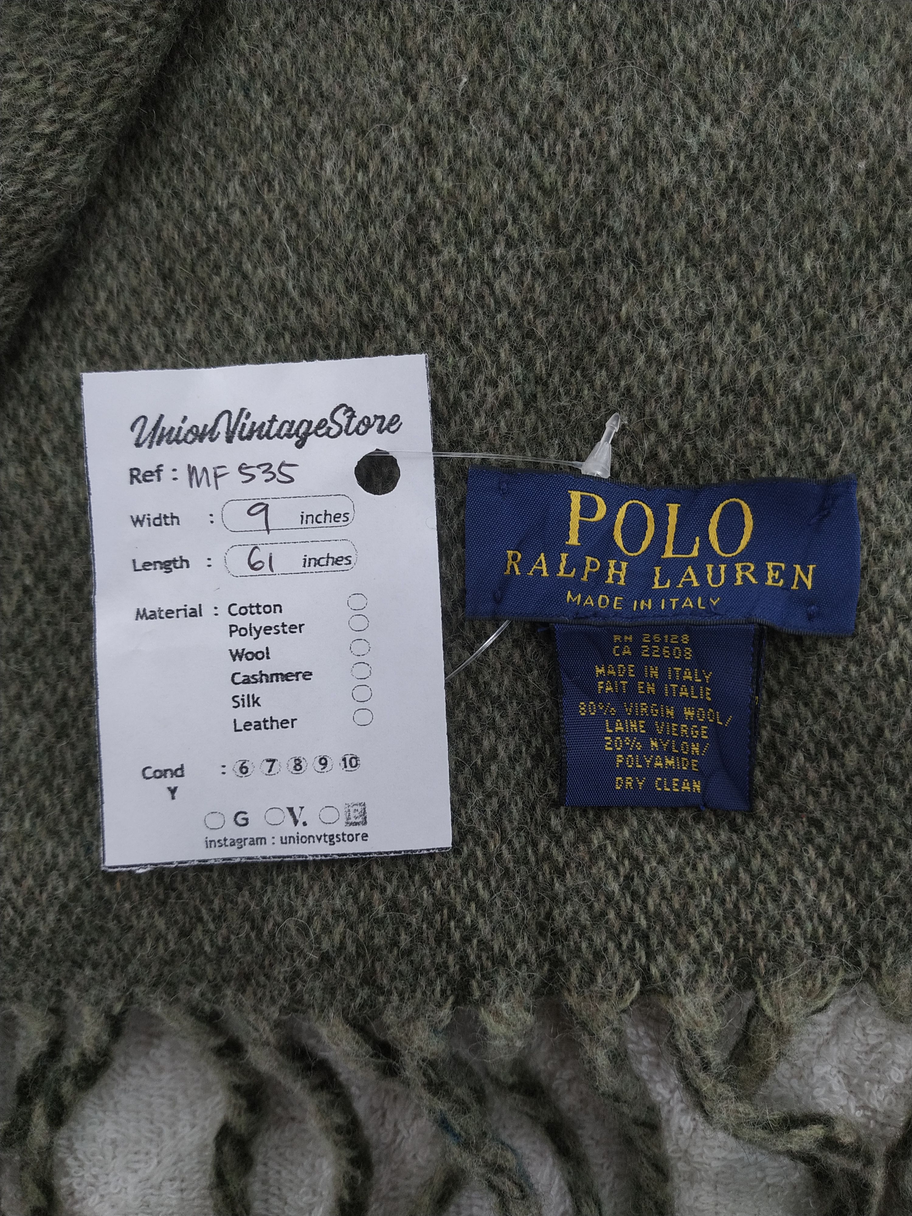 Polo Ralph Lauren Vintage Polo Ralph Lauren Scarf/Muffler/Neckwear MF535 Size ONE SIZE - 5 Thumbnail