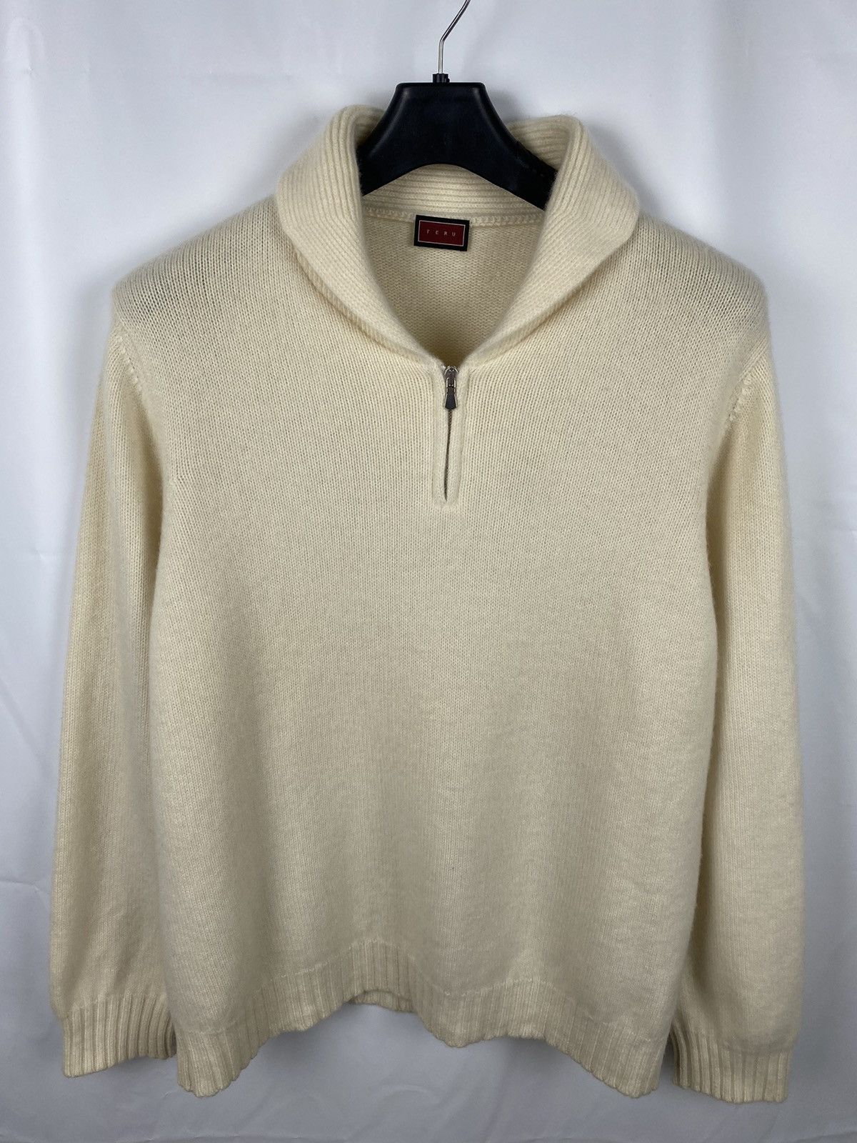 Other Feru Italy Cashmere Sweater Shawl Neck Men size 54 Size US L / EU 52-54 / 3 - 1 Thumbnail