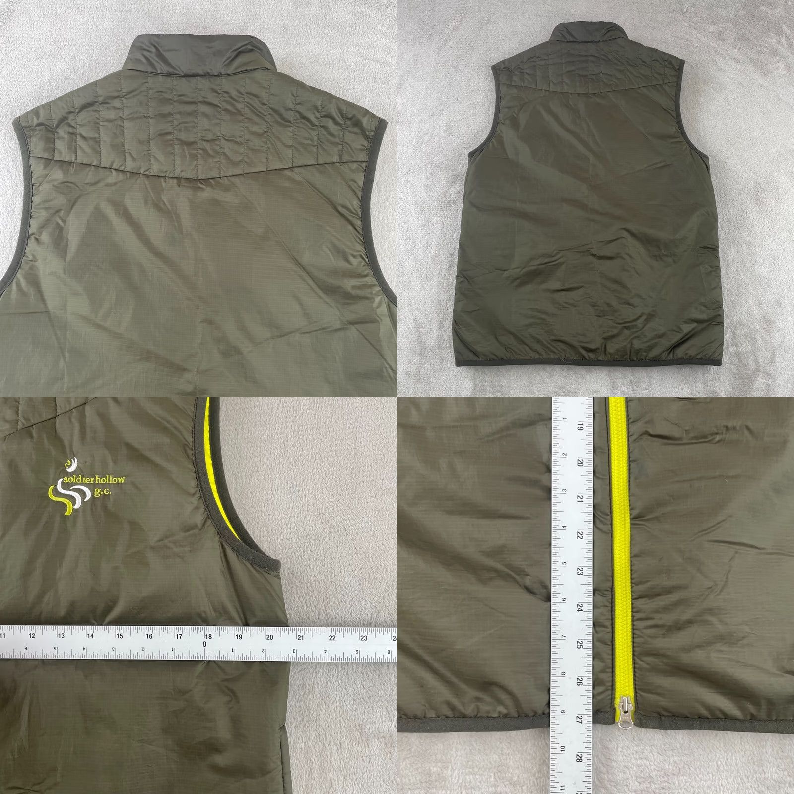 Nike Nike Therma-FIT Golf Vest Men M Green Full Zip Performance Soldier Hollow Golf Course Logo Size US M / EU 48-50 / 2 - 8 Thumbnail