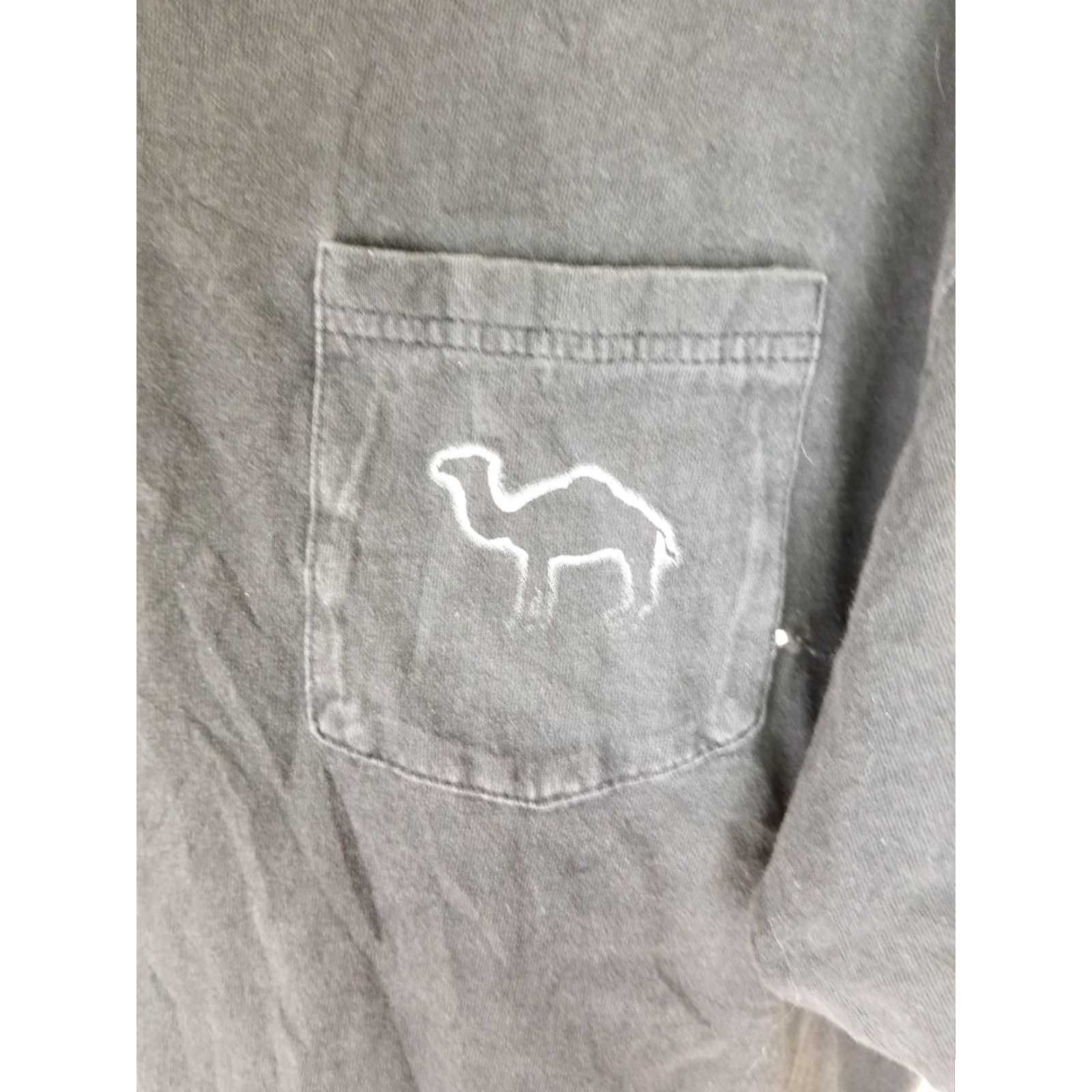 Hanes VINTAGE 90' JOE CARMEL CIGARETTE PROMO ONE POCKET BLACK T-SHIRT SZ XL Hanes T-Shirt Men XL Black Pocket Crew Neck Short Sleeve Cotton Shirt 90s Mens Size US XL / EU 56 / 4 - 3 Thumbnail