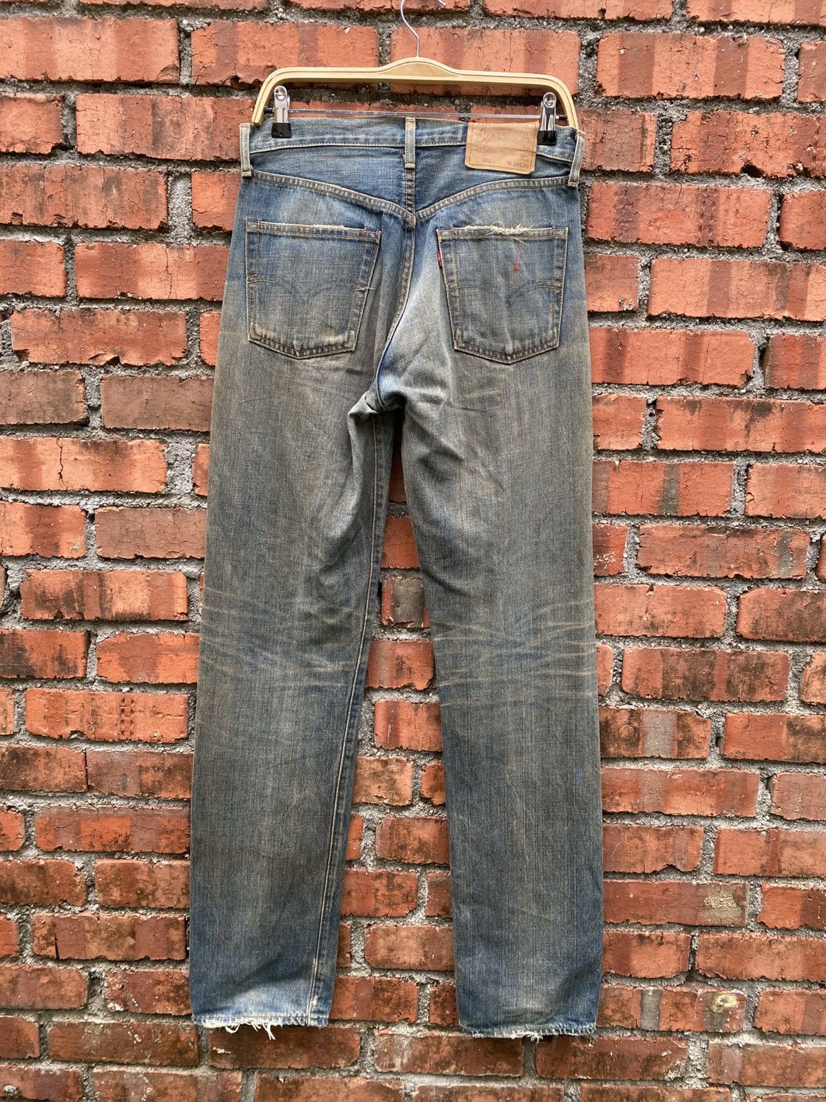 Levi's Vintage Clothing W31x35 Vintage levi's 502 redline big E made in JAPAN Size US 31 - 2 Thumbnail