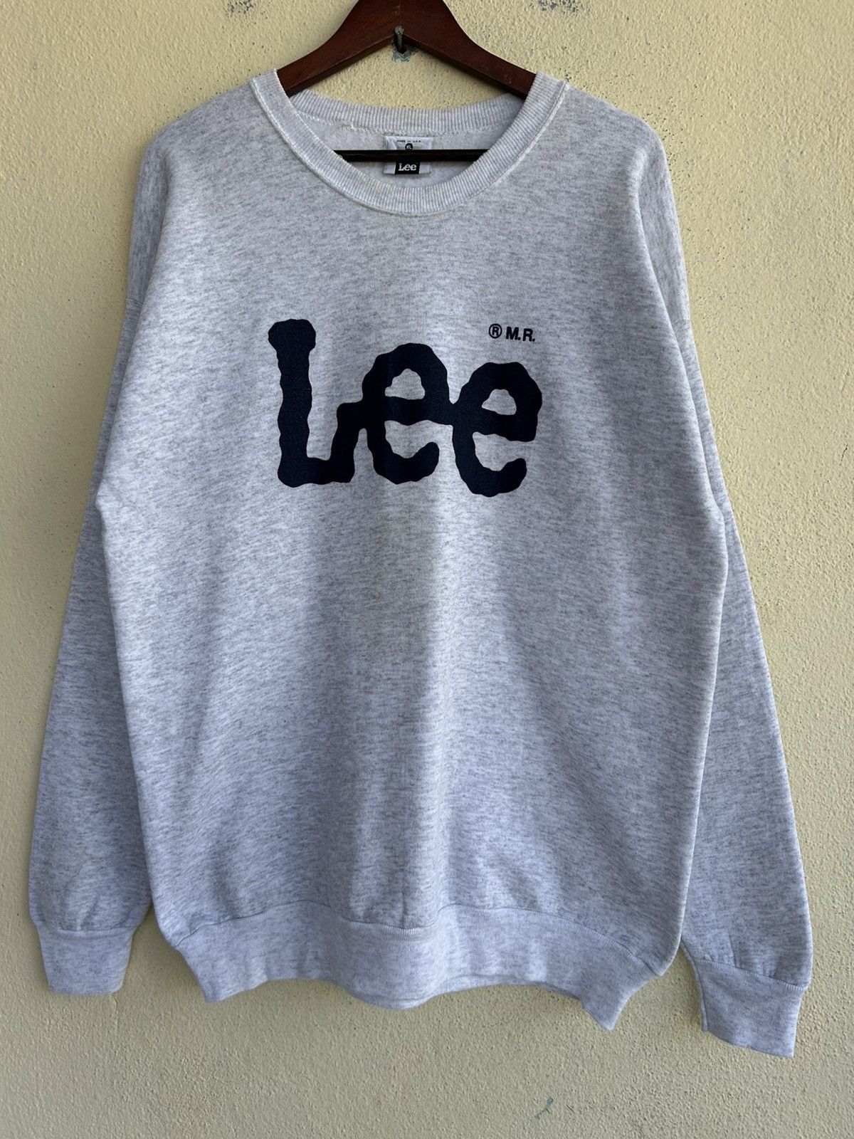 Lee × Vintage Lee Big Logo Spellout Sweatshirt Size US XL / EU 56 / 4 - 1 Thumbnail