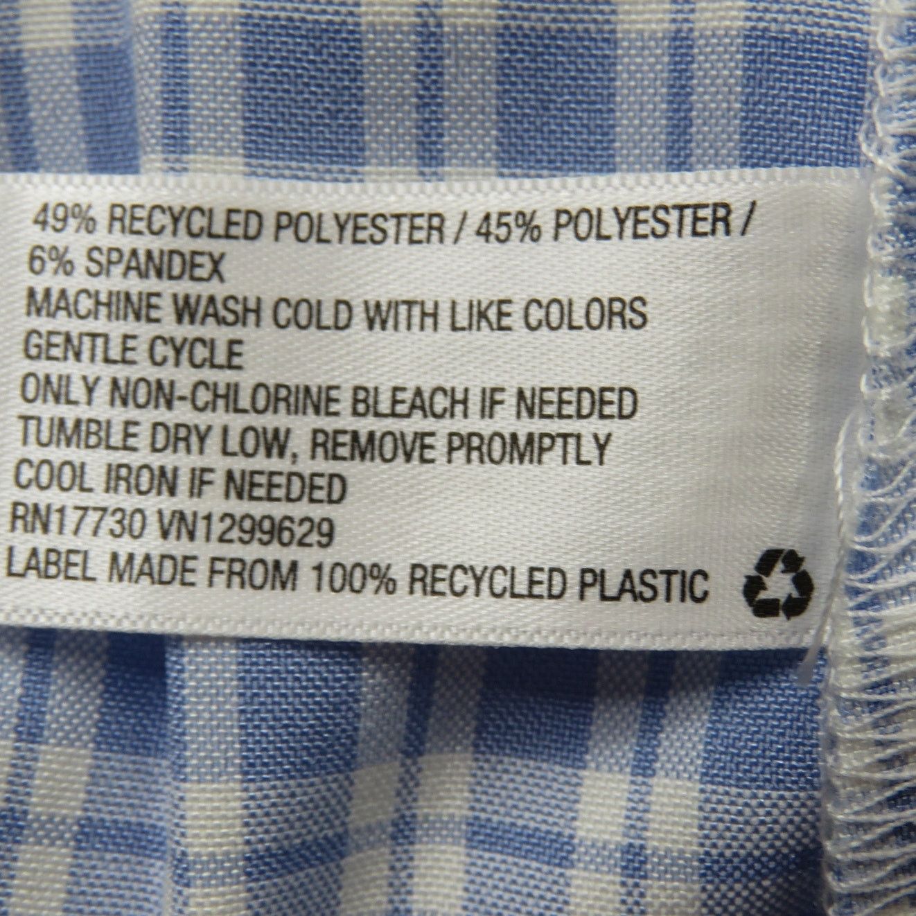 Target Basics Wild Fable Blue White Gingham Plaid Wrap Mini Skirt XS Size 26" / US 2 / IT 38 - 4 Thumbnail