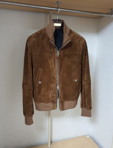 Tom Ford o1sm1stk0824 Cashmere Suede Zip-up Jacket in Brown Size US M / EU 48-50 / 2 - 2 Thumbnail