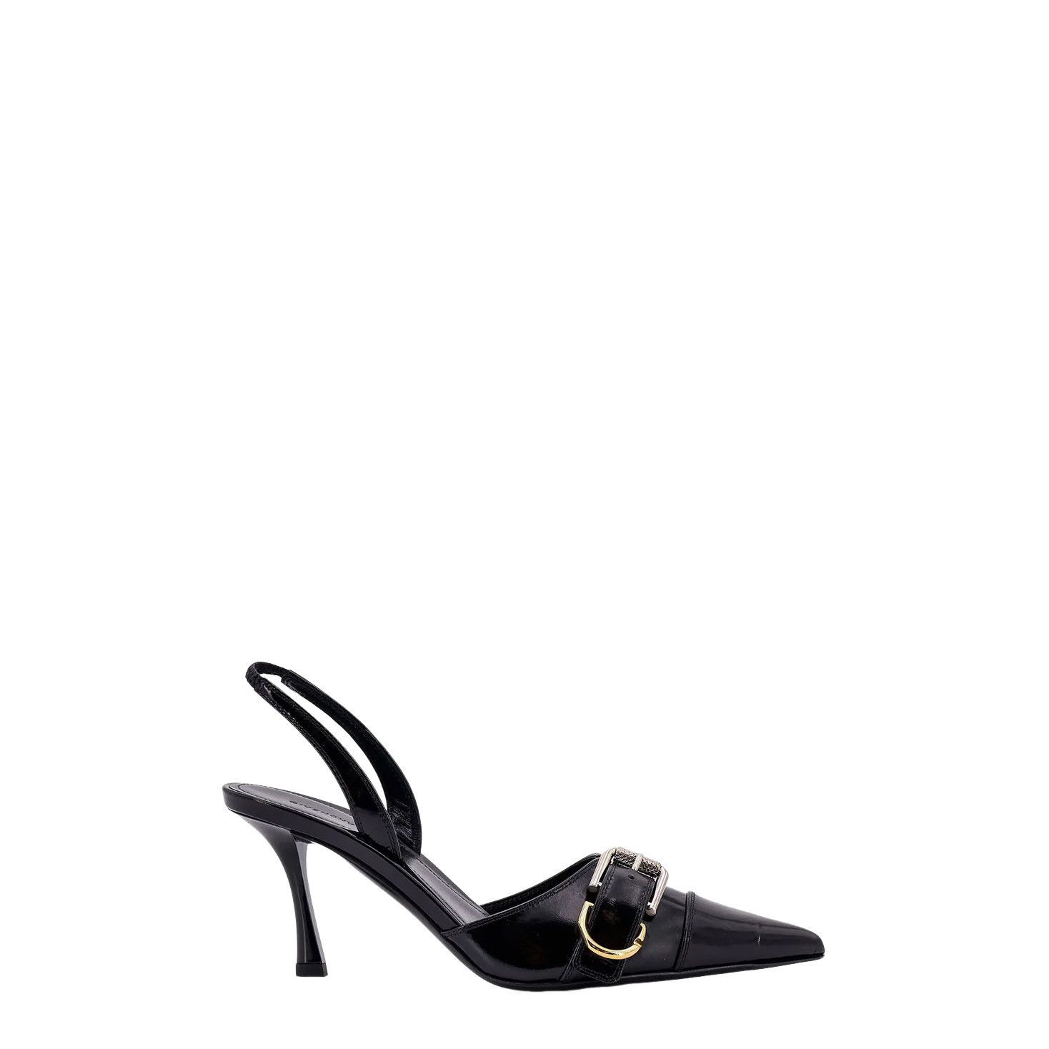 Givenchy GIVENCHY Voyou Black Leather Slingback Pumps New & Authentic Size US 6 / IT 36 - 1 Thumbnail