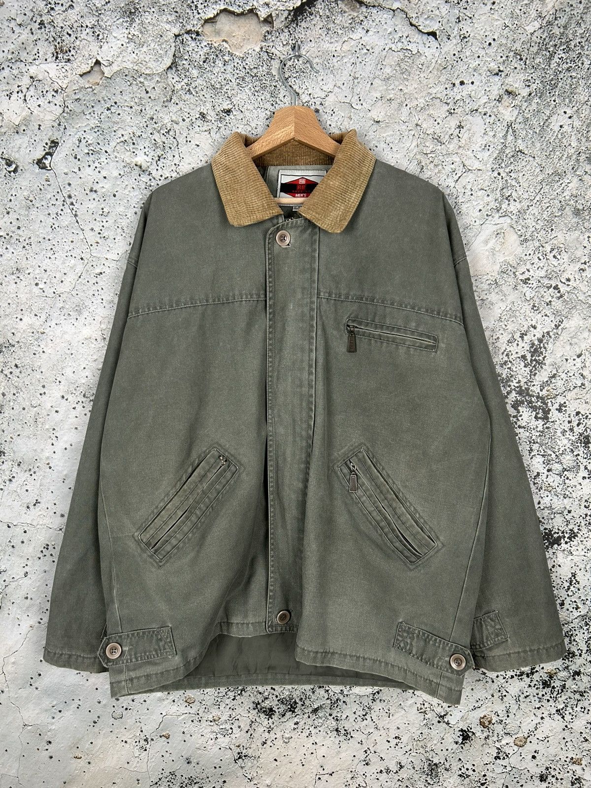 Vintage Green Light Jacket Streetwear Archive Skate Baggy