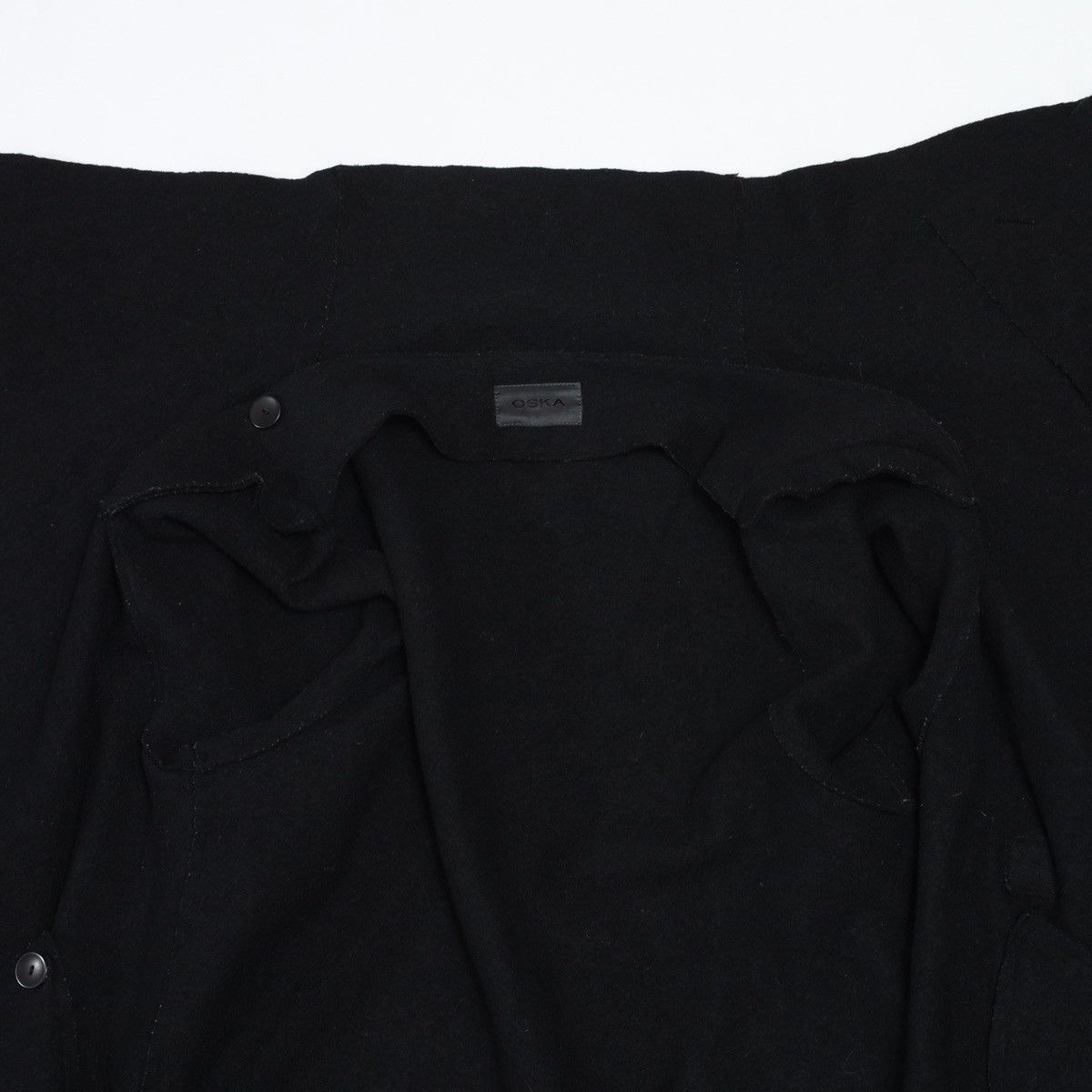 OSKA Oska Oversized Boiled Wool Coat Cape Black Size XL / US 12-14 / IT 48-50 - 21 Thumbnail