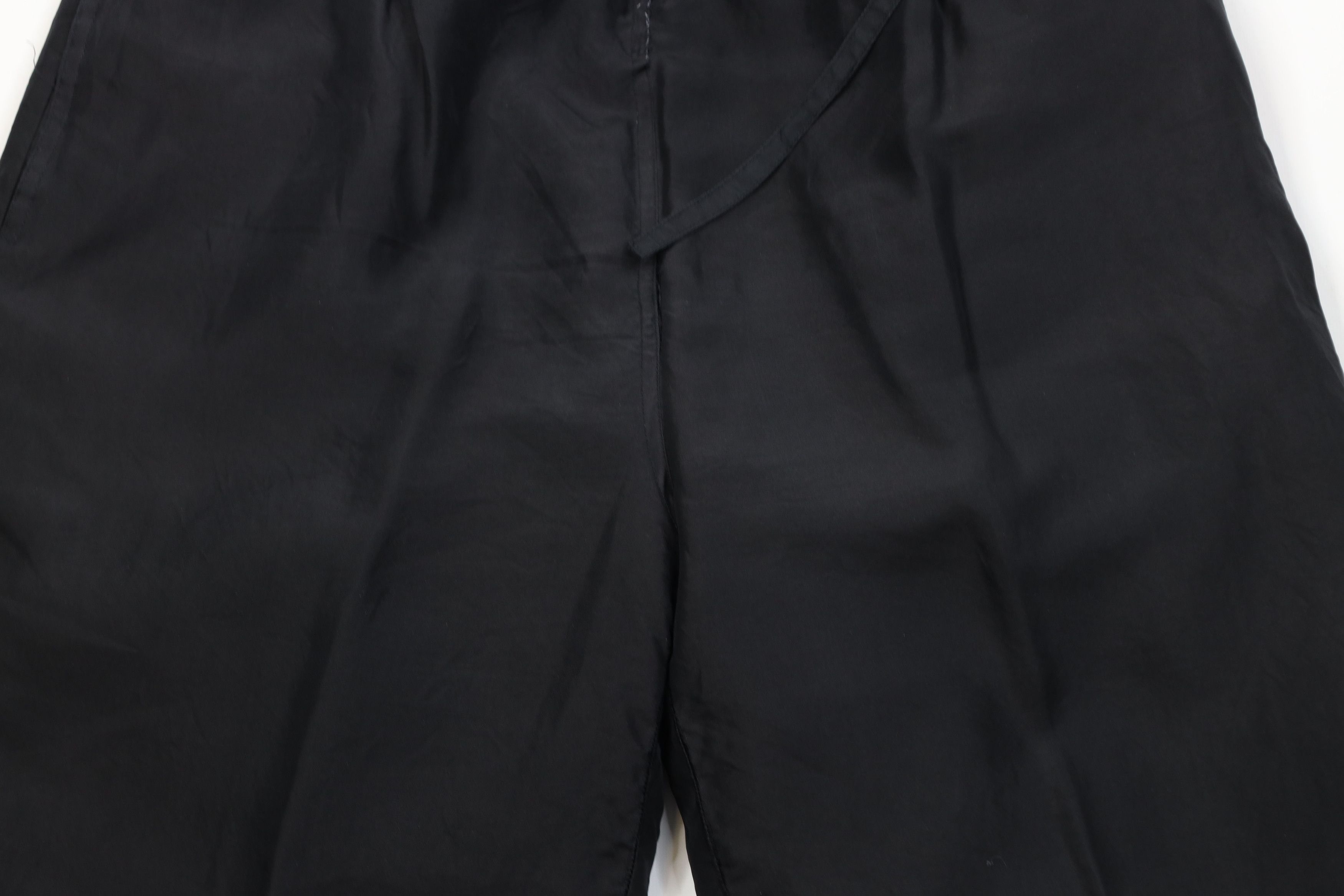 Vintage Vintage 90s Streetwear Blank Silk Wide Leg Pants Black Size 28" / US 6 / IT 42 - 3 Thumbnail