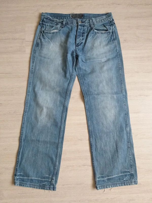 Japanese Brand Blend Embroidered Pocket Denim Jeans 32 Boho Y2K Size US 32 / EU 48 - 2 Thumbnail