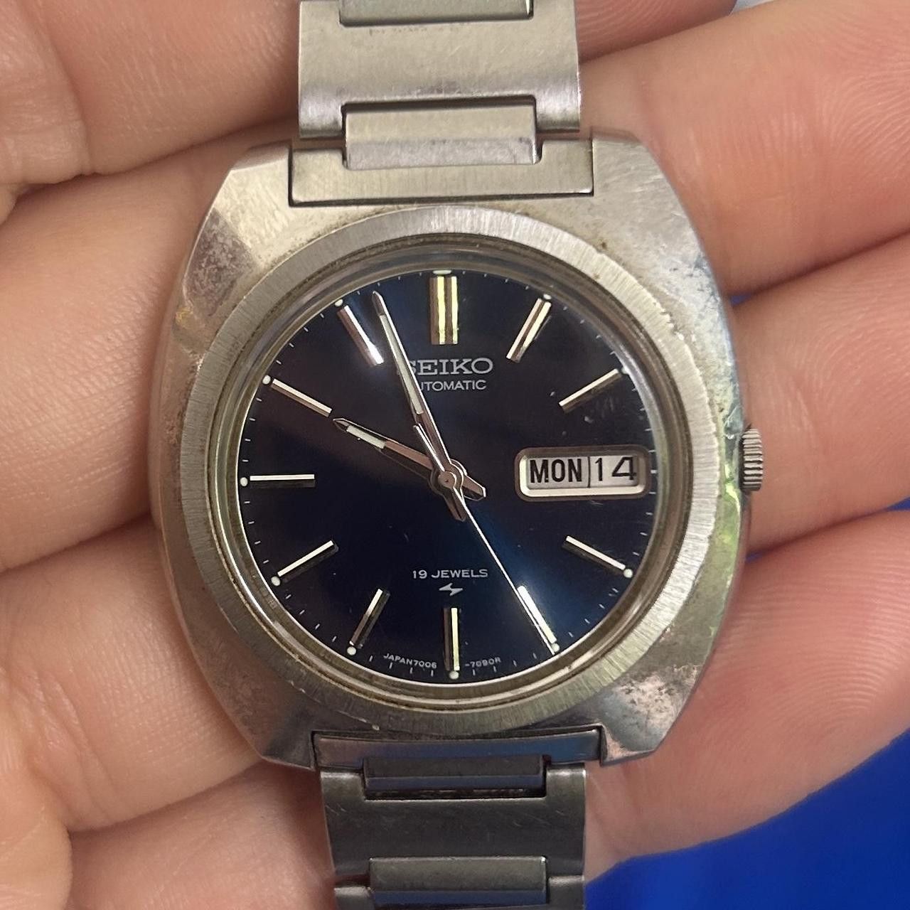 Seiko Seiko Automatic Blue Dial Watch Size 42 - 2 Thumbnail