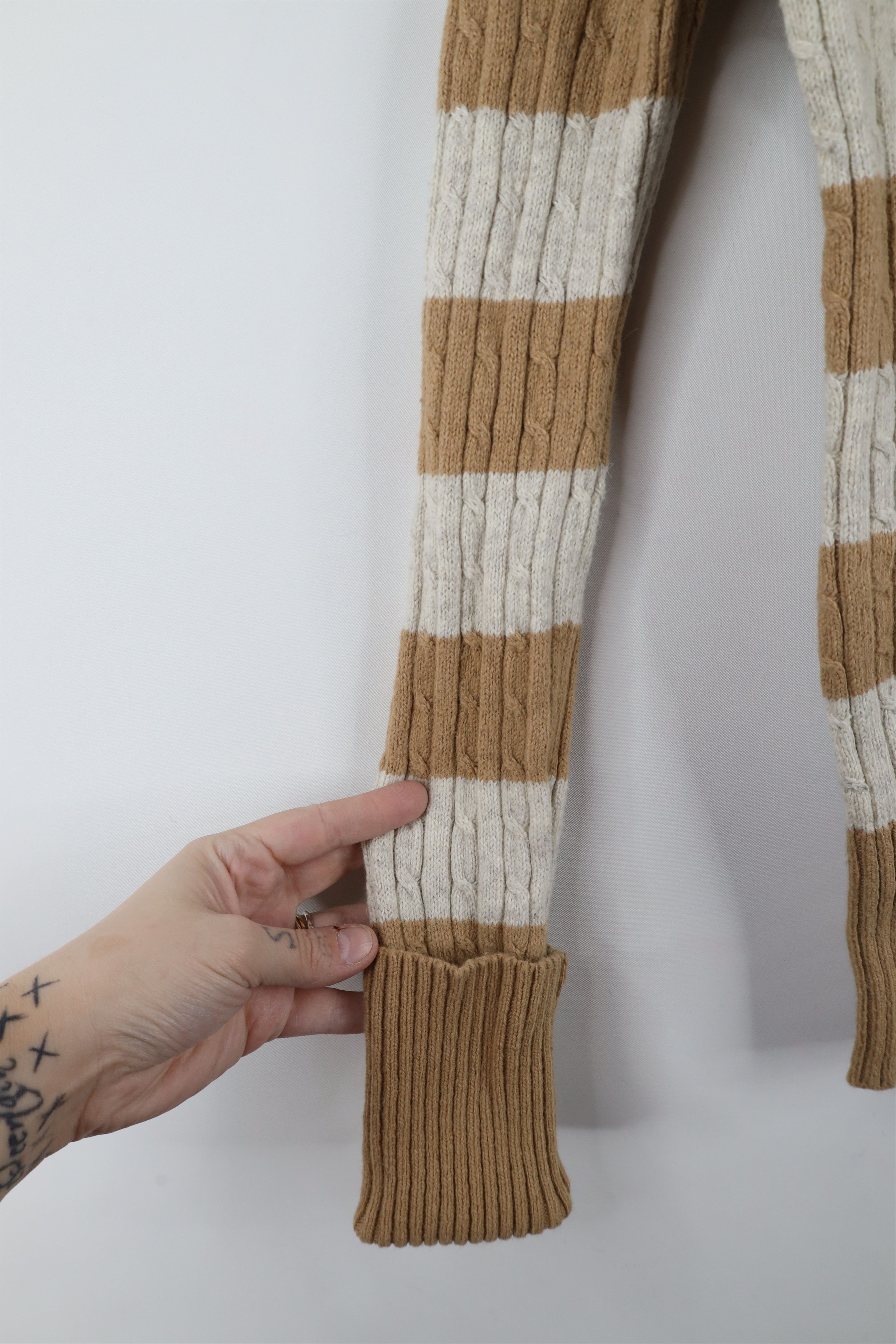 American Eagle Outfitters × Vintage Vintage Y2K American Eagle Outfitters Cable Knit Sweater Size M / US 6-8 / IT 42-44 - 7 Thumbnail