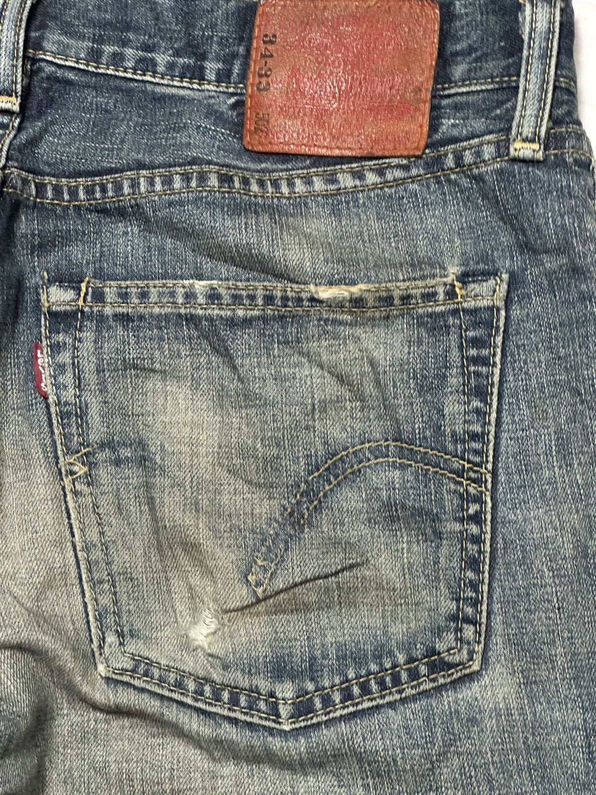 Levi's Levi’s 502 Regular Tapered Fit MudWash Distressed Faded Jean Size US 34 / EU 50 - 9 Thumbnail
