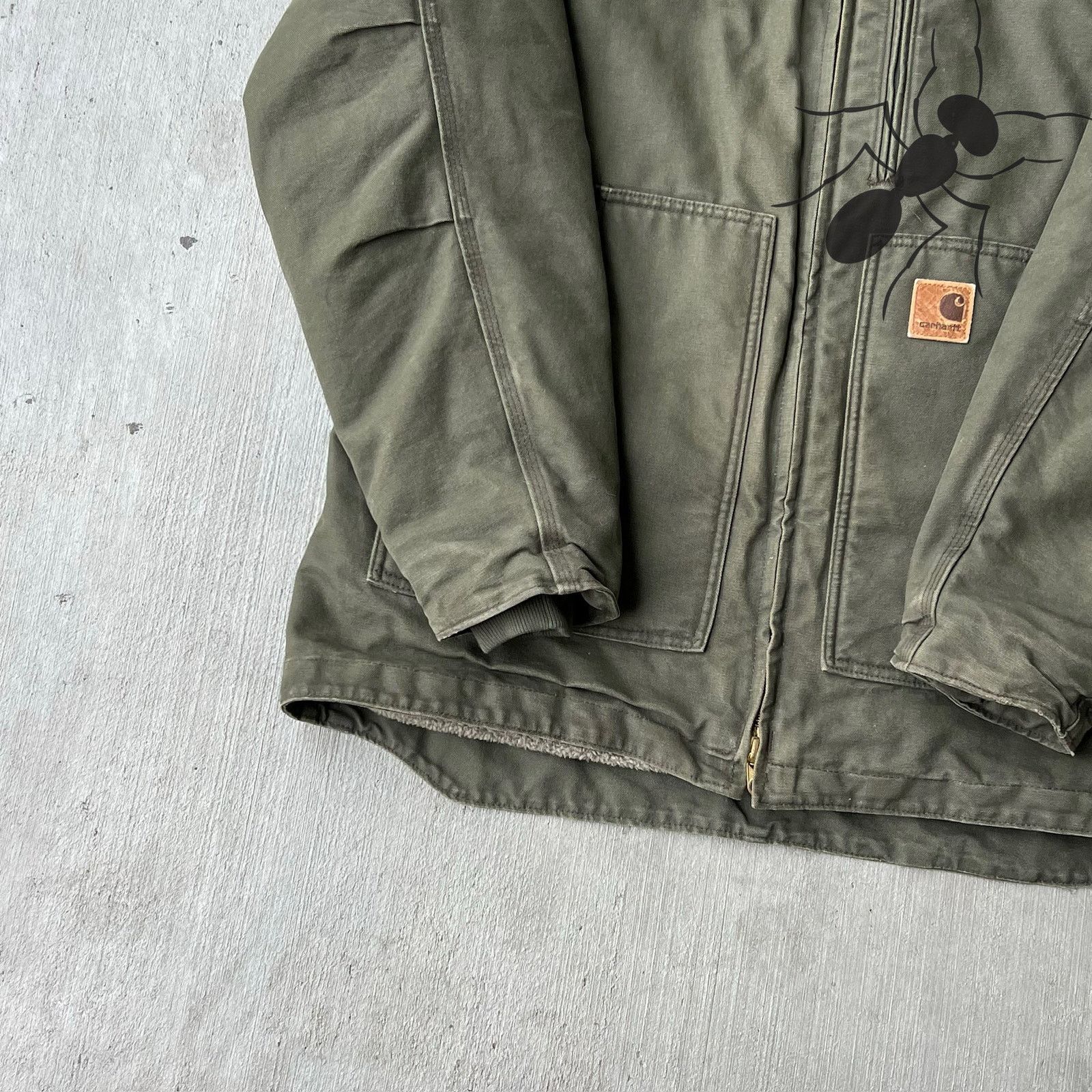 Carhartt × Vintage Carhartt C61 ARG green chore work wear jacket Size US L / EU 52-54 / 3 - 5 Thumbnail
