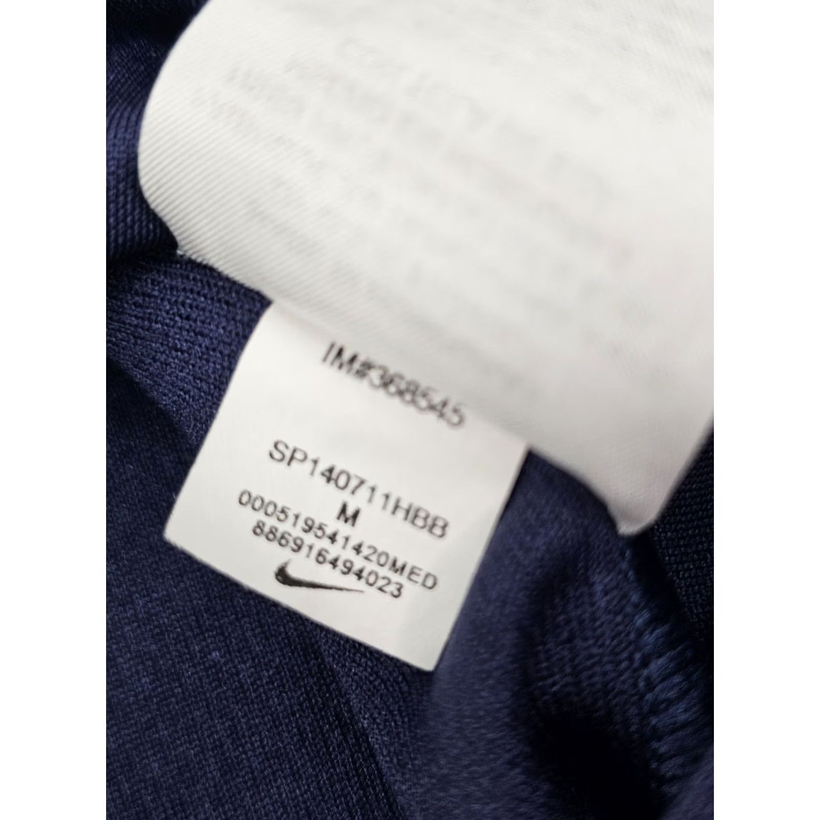 Nike VINTAGE Nike Bluegrass #90 Navy Blue Football Jersey Men M Dri-Fit Athletic Game V-Neck 90s Size US M / EU 48-50 / 2 - 5 Thumbnail