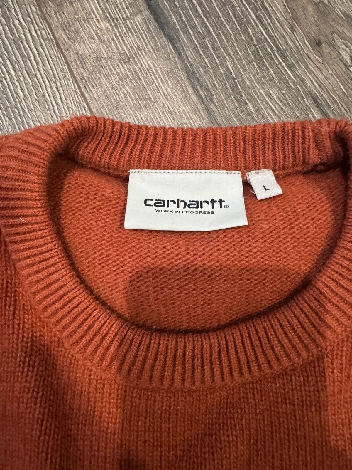 Carhartt Wip Carhartt Wip Knit Wool Sweater Cinnamon Size L Size US L / EU 52-54 / 3 - 3 Thumbnail