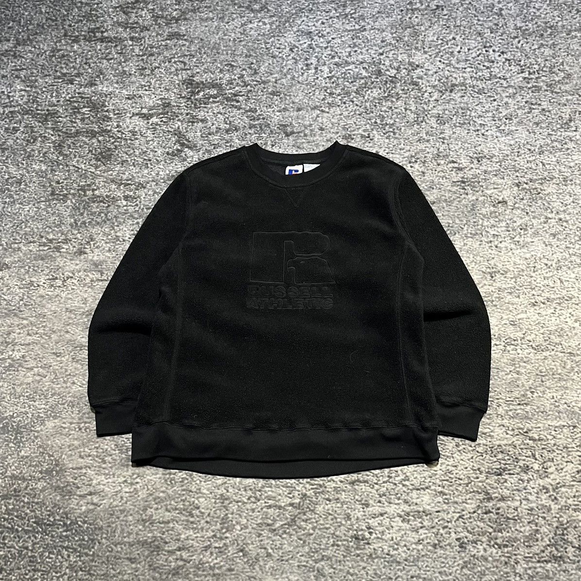 Russell Athletic Vintage Russell Athletic Black Fleece Sweater 90s Logo Size US S / EU 44-46 / 1 - 1 Thumbnail