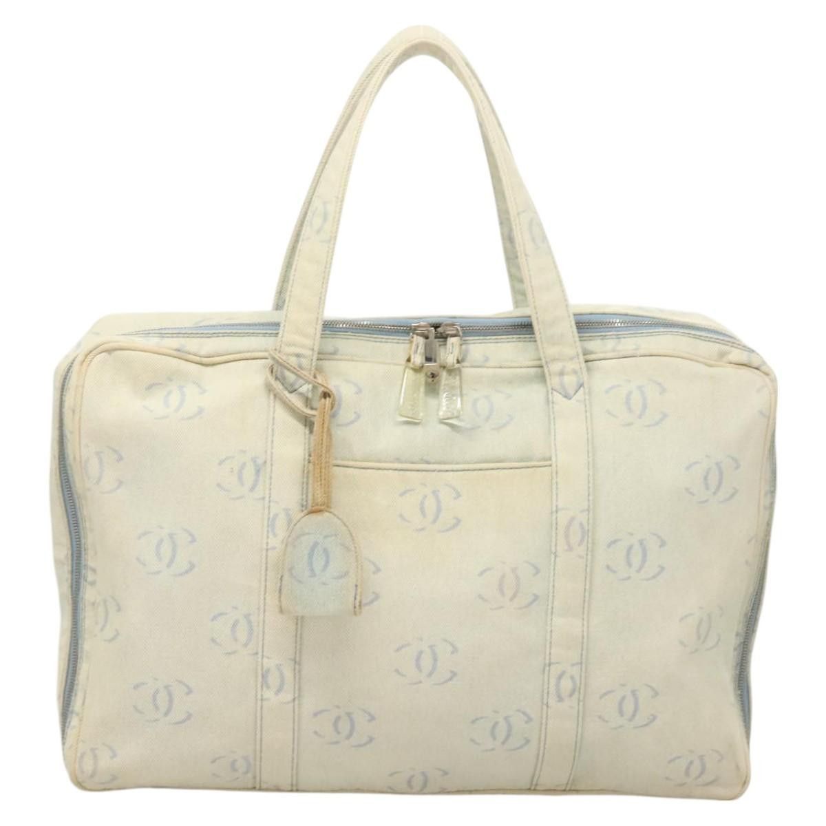 Chanel CHANEL Hand Bag Denim Light Blue Silver CC Size ONE SIZE - 13 Thumbnail