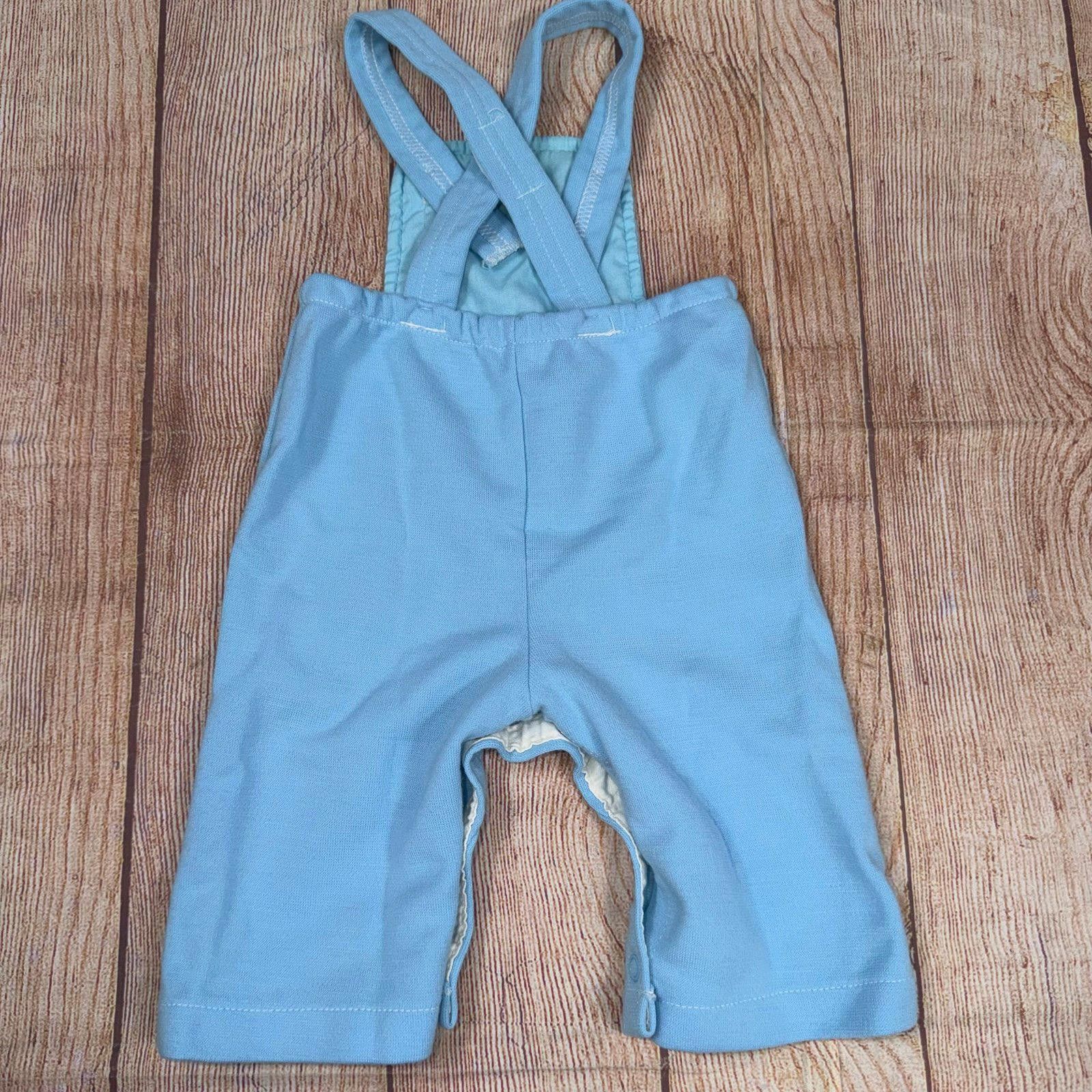 Other Vintage Carter's 6 Month Baby Blue Overalls Size ONE SIZE - 5 Thumbnail
