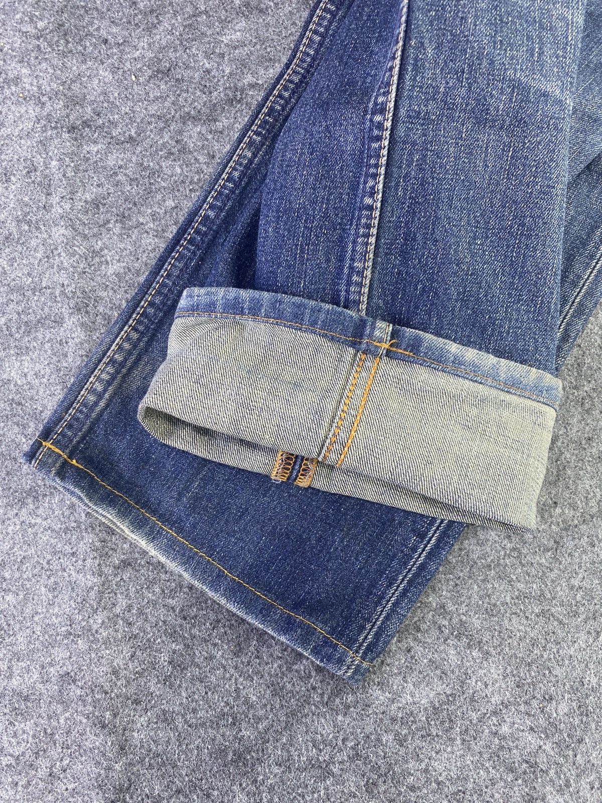 Jean × Levi's × Vintage VINTAGE CLASSIC LEVIS 502 DISTRESS BLUE WASH JEANS - J907 Size US 33 - 8 Thumbnail