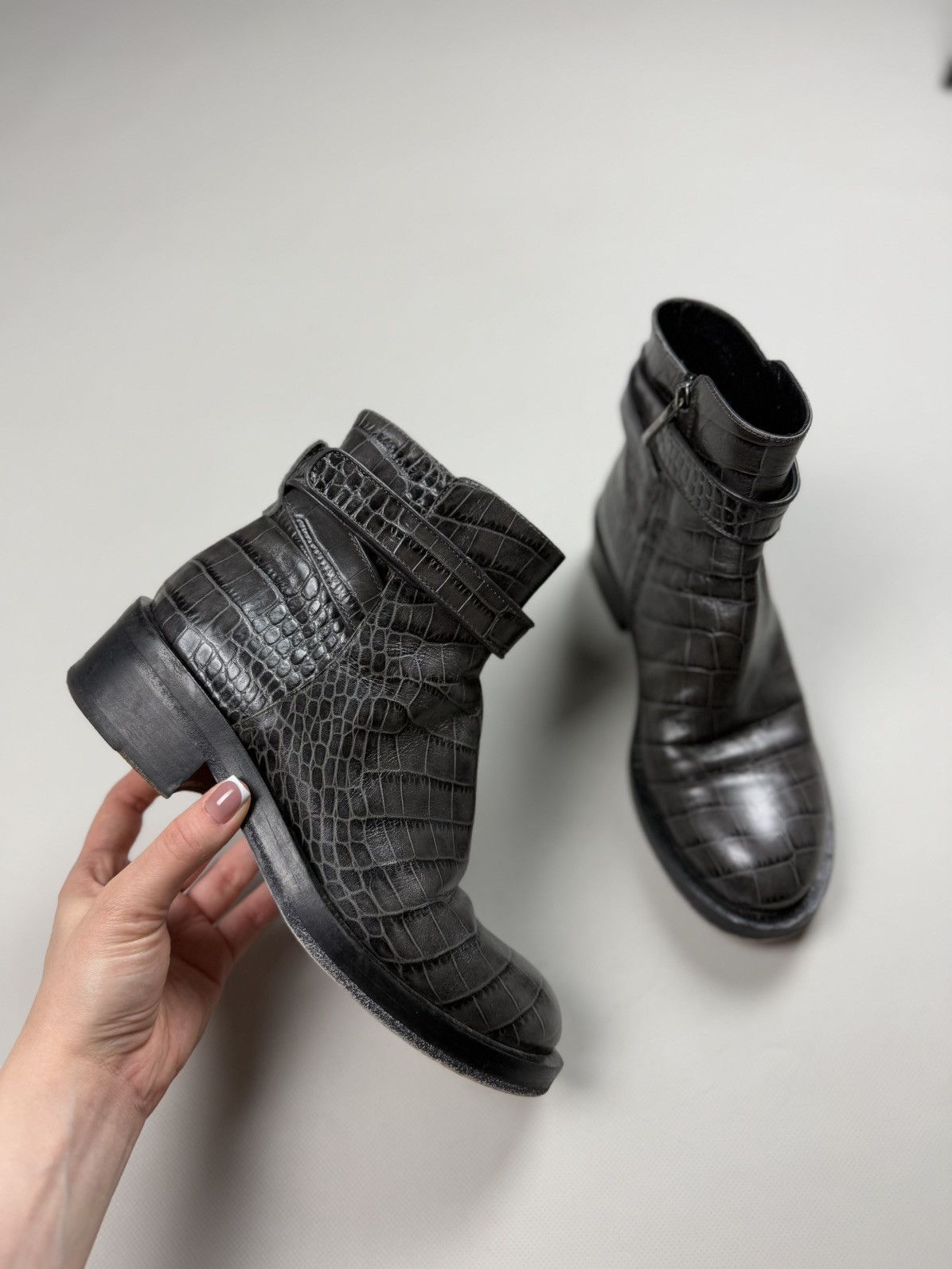 DOROTHEE SCHUMACHER Schumacher Ladies Leather Ankle Zip Combat Boots Size 38 Size US 8 / IT 38 - 3 Thumbnail