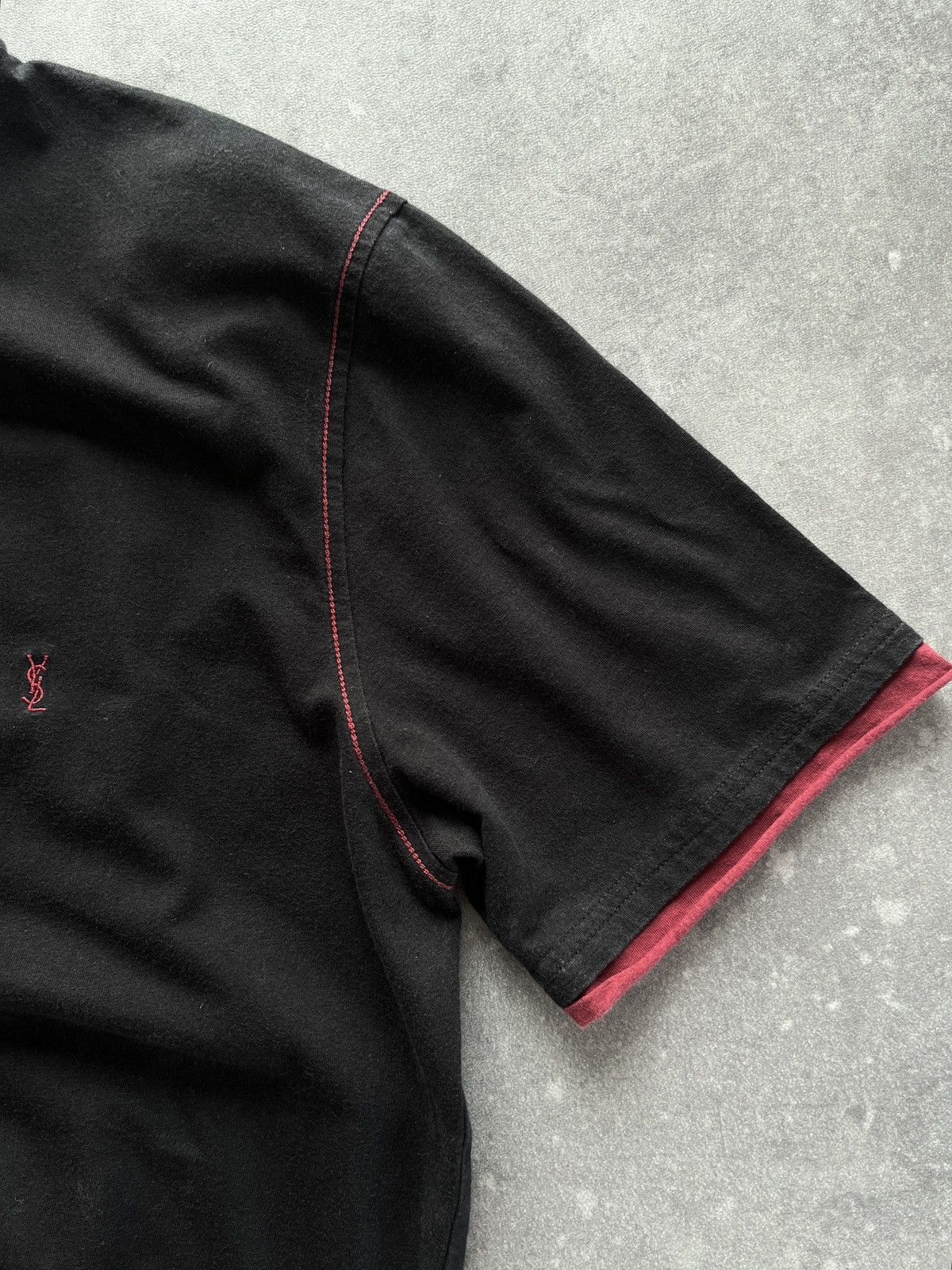 Yves Saint Laurent Vintage Yves Saint Laurent Black T-Shirt YSL Paris France Size US M / EU 48-50 / 2 - 10 Thumbnail