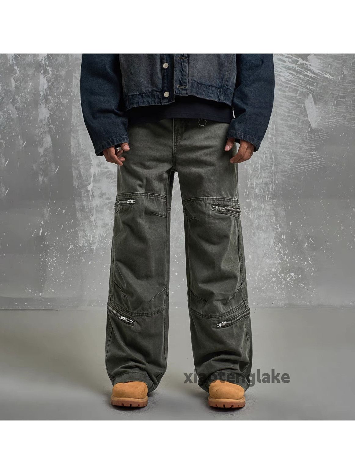 Designer × Japanese Brand × Vintage washed faded cleanfit utility military zipper cargo pants Size US 30 / EU 46 - 3 Thumbnail