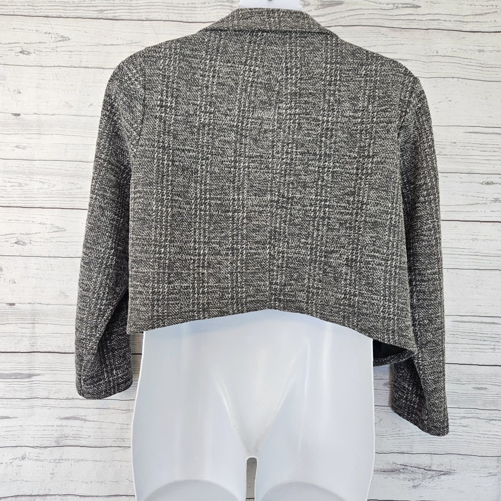 Torrid Torrid Womens Jacket Military Crop Double Knit Size 3X Gray Cotton Blend Size XXL / US 16-18 / IT 52-54 - 3 Thumbnail