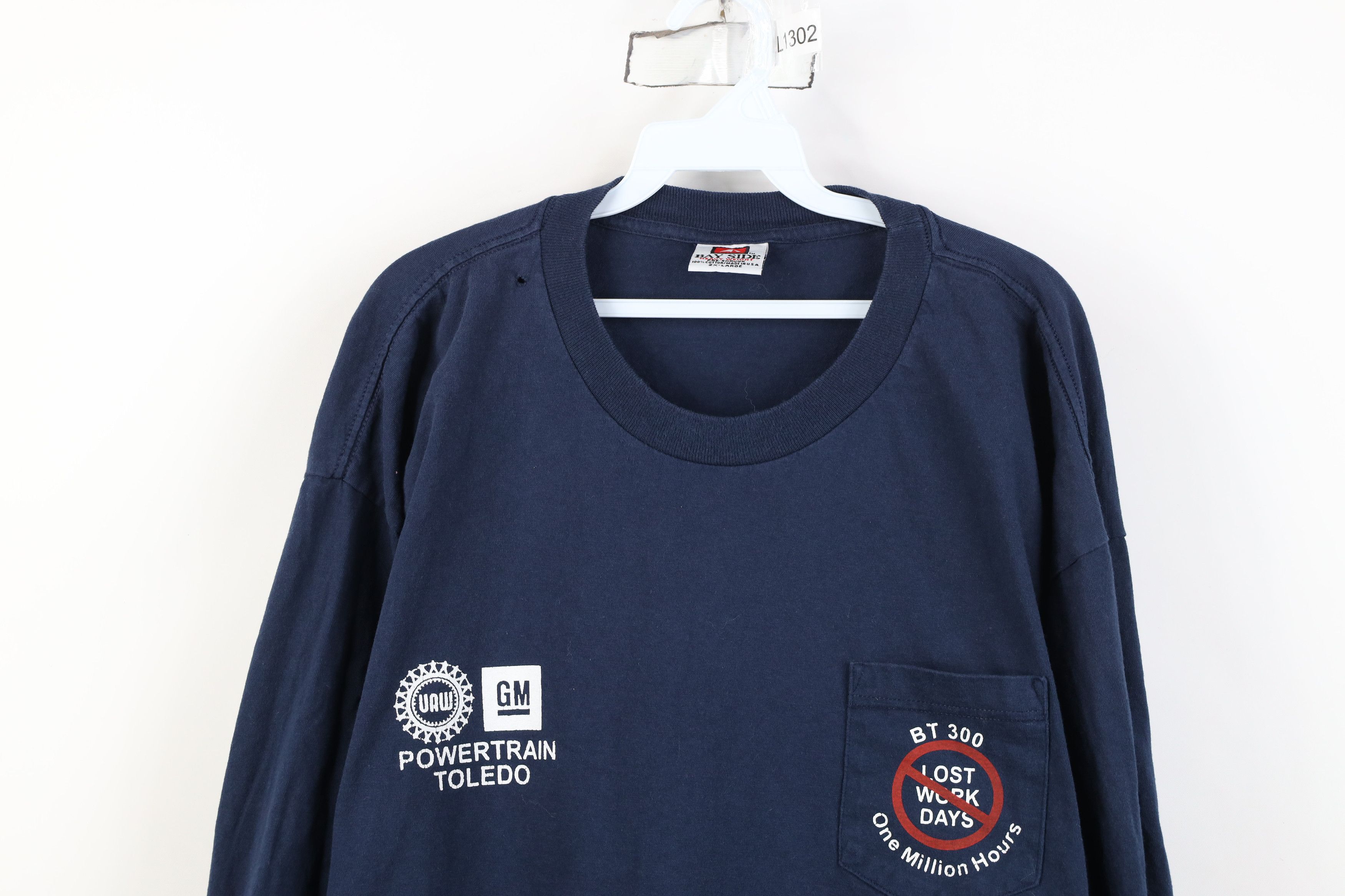 Vintage Vintage Union Made Powertrain Toledo Long Sleeve T-Shirt USA Size US XXL / EU 58 / 5 - 2 Thumbnail
