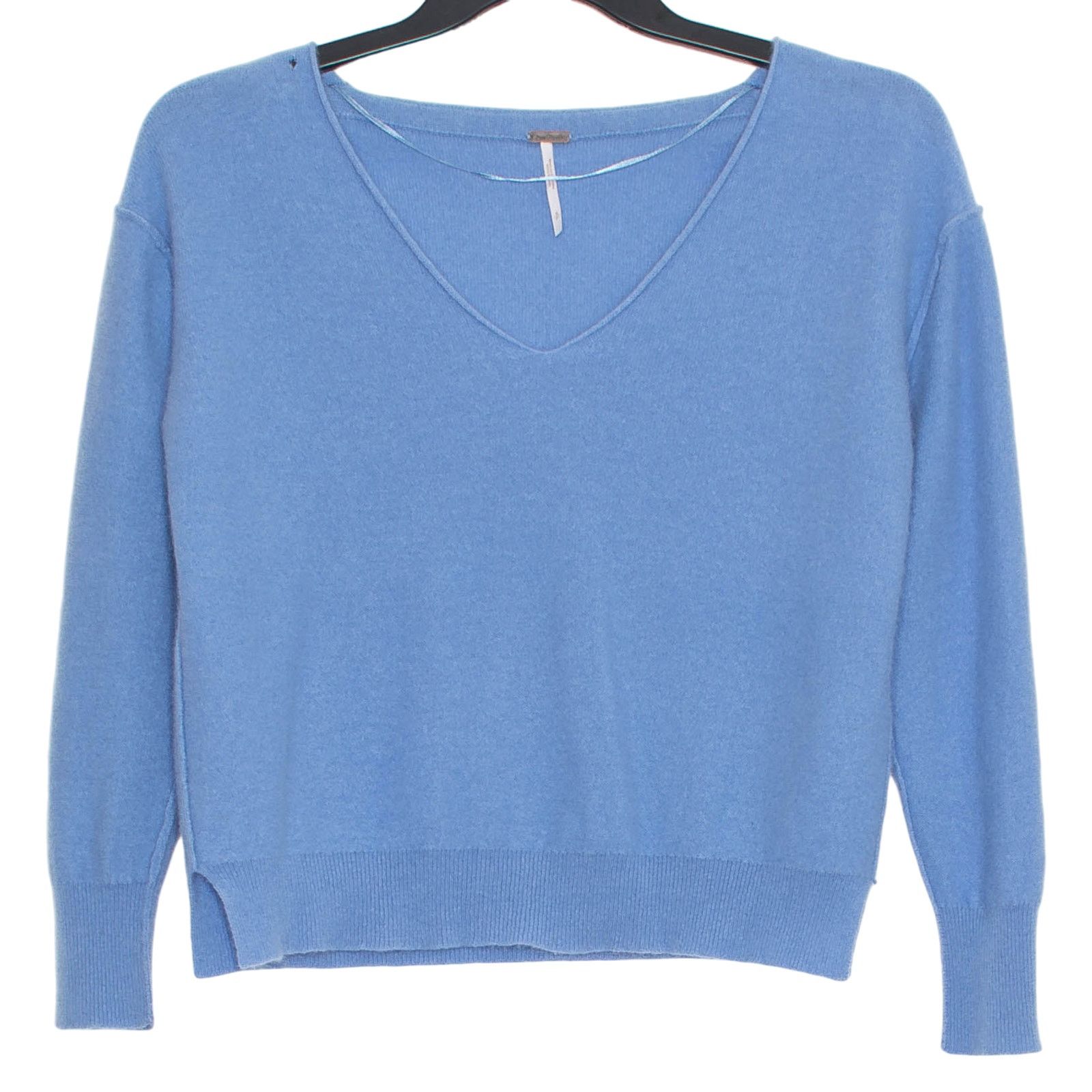 Free People Free People Harmony Cashmere Sweater Blue S Oversized Lounge Size S / US 4 / IT 40 - 1 Thumbnail