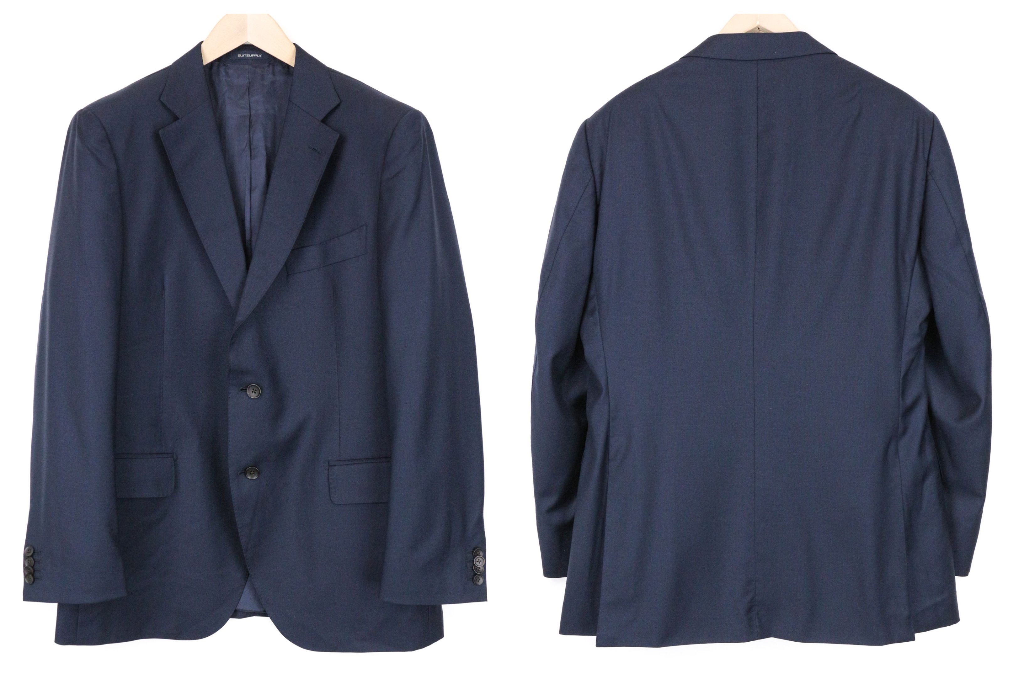 Suitsupply LAZIO UK46R Wool S110s Navy Slim Suit 73946 Size 46R - 3 Thumbnail