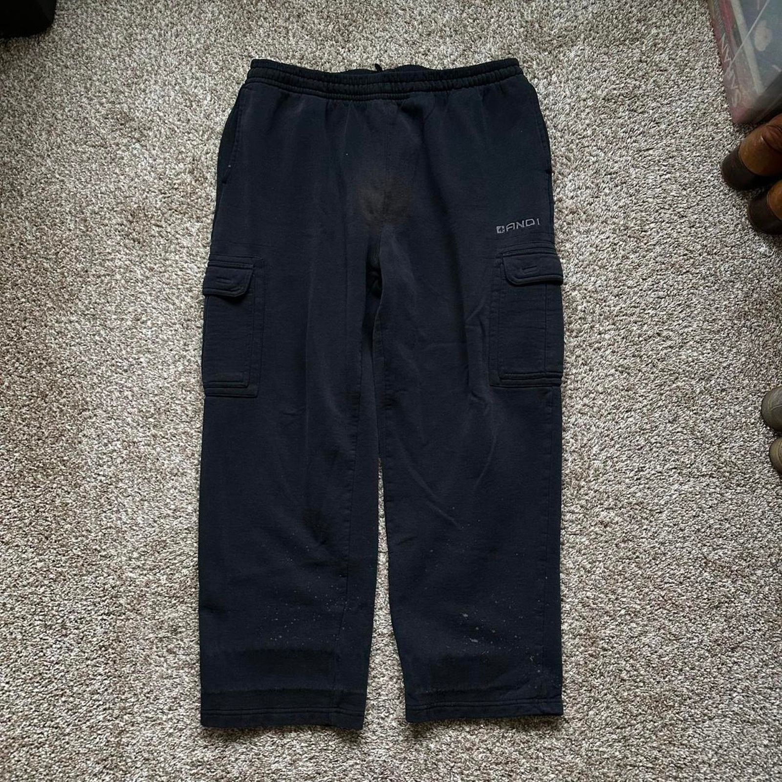 Vintage Vintage y2k 2000s baggy cargo sweatpants and1 Size US 35 - 3 Thumbnail