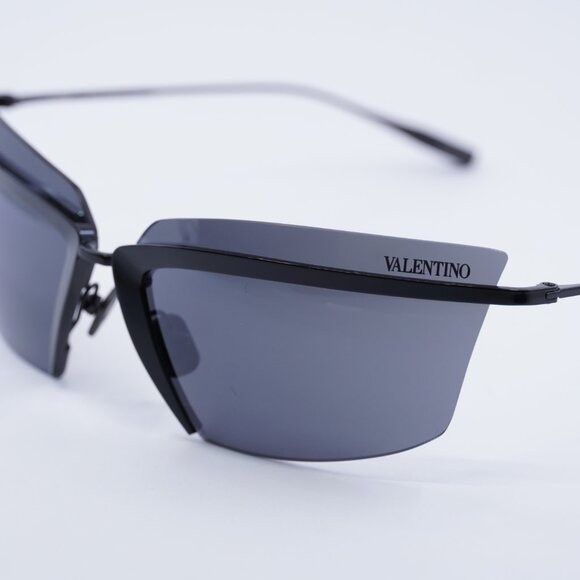 Valentino Valentino V-LURE VLS-130A Sunglasses Shiny Black Square Size ONE SIZE - 9 Thumbnail