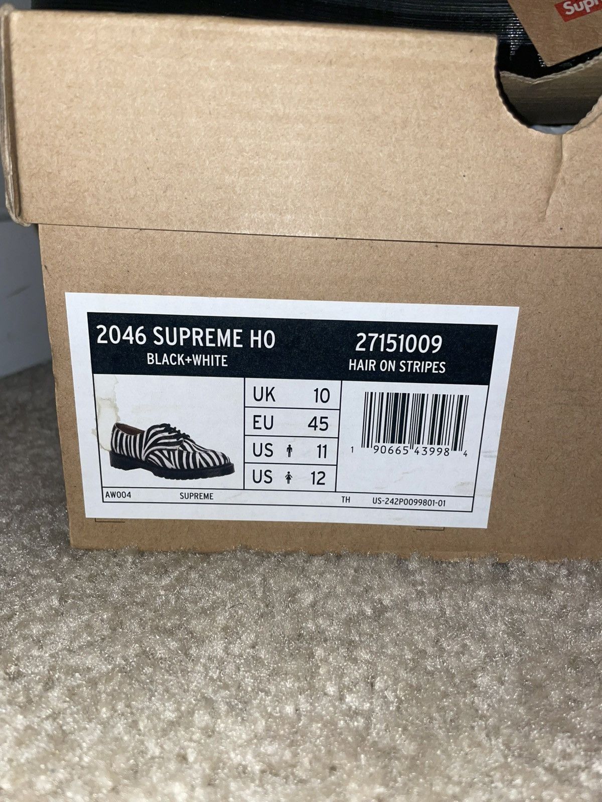 Dr. Martens × Supreme Dr. Martens x Supreme 2046 Zebra Oxfords Size US 11 / EU 44 - 2 Thumbnail